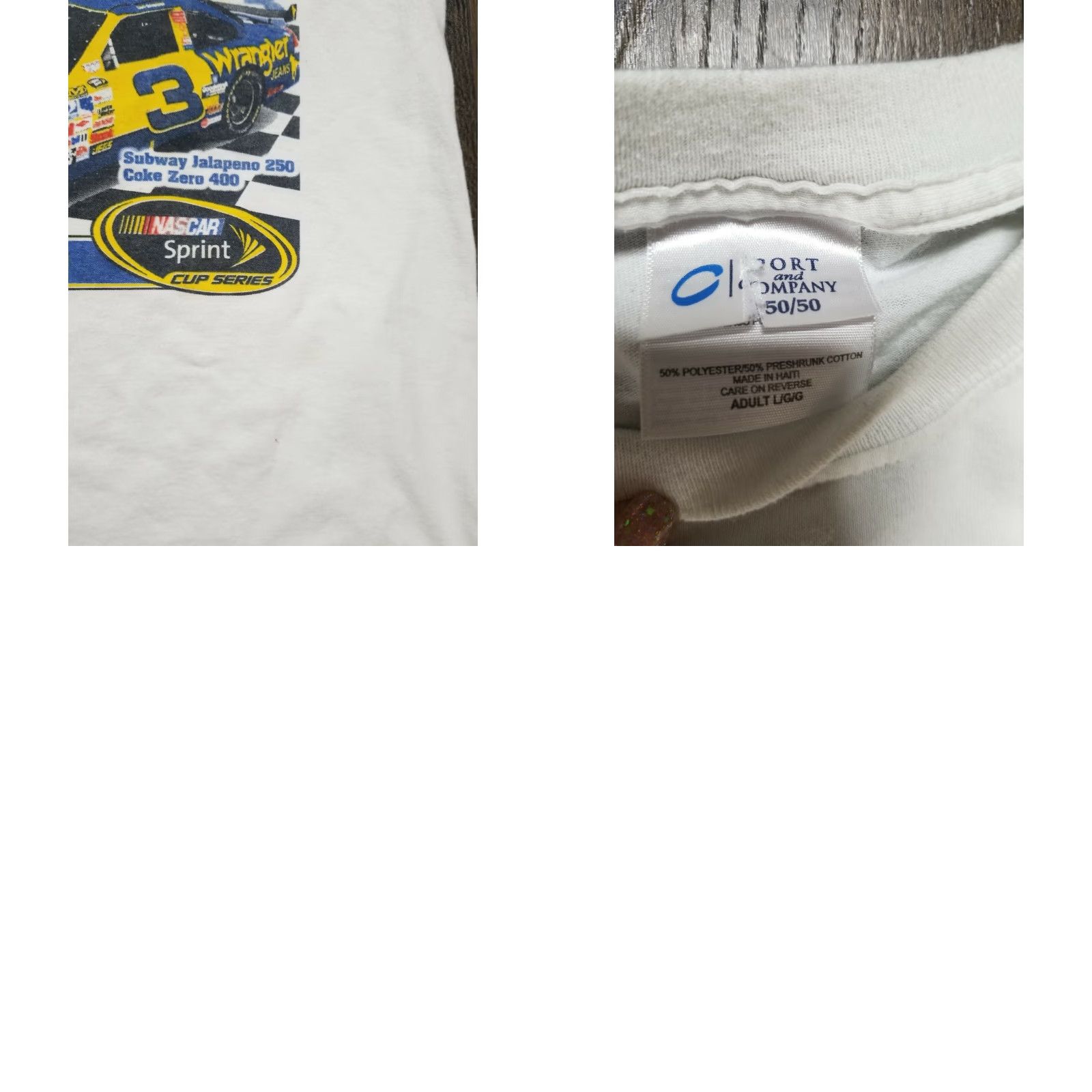 Port & Company VINTAGE Nascar Daytona 400 T Shirt Mens L White Double Sided Distressed 2000s Port & Company Size US L / EU 52-54 / 3 - 8 Thumbnail