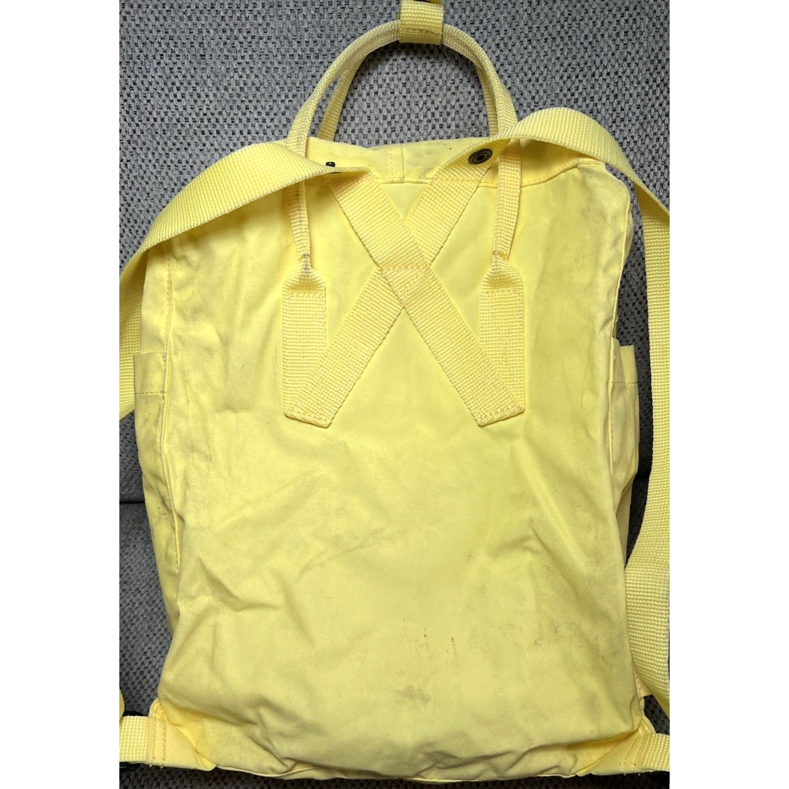 Vintage Fjällräven Kanken Backpack Yellow Waxed Canvas Day Travel Bag School Casual Unisex Adults One Size Backpack Size ONE SIZE - 6 Thumbnail
