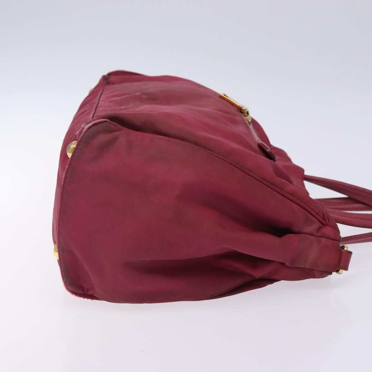 Prada PRADA Hand Bag Nylon Pink Gold Size ONE SIZE - 4 Thumbnail