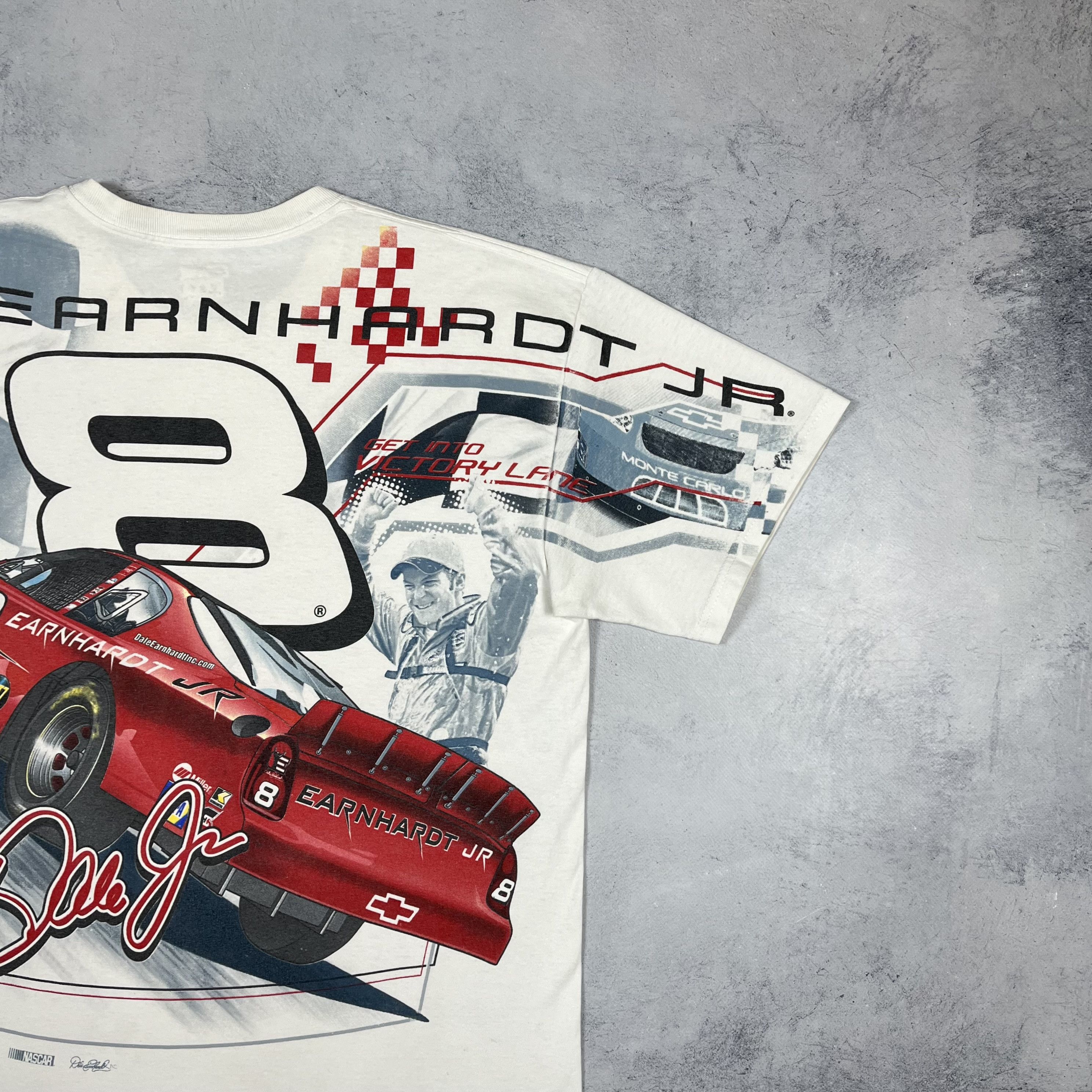 NASCAR Vintage Dale Earnhardt JR Nascar Racing T Shirt 00’s Size US L / EU 52-54 / 3 - 3 Thumbnail