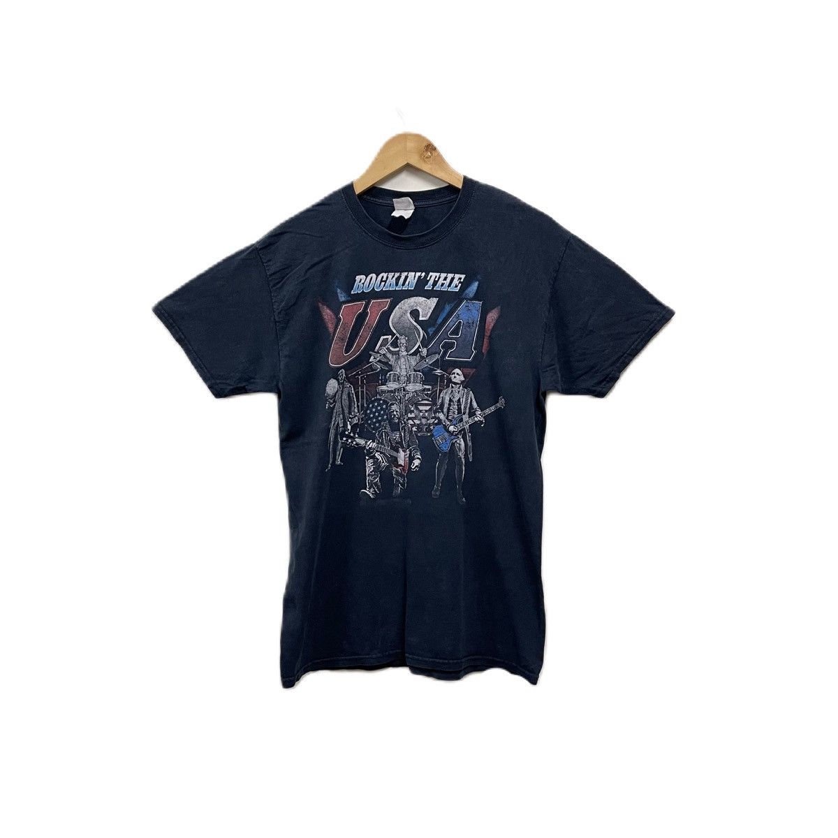 Band Tees Vintage Rockin The USA Johnny Cougar Tshirt Size US M / EU 48-50 / 2 - 1 Thumbnail