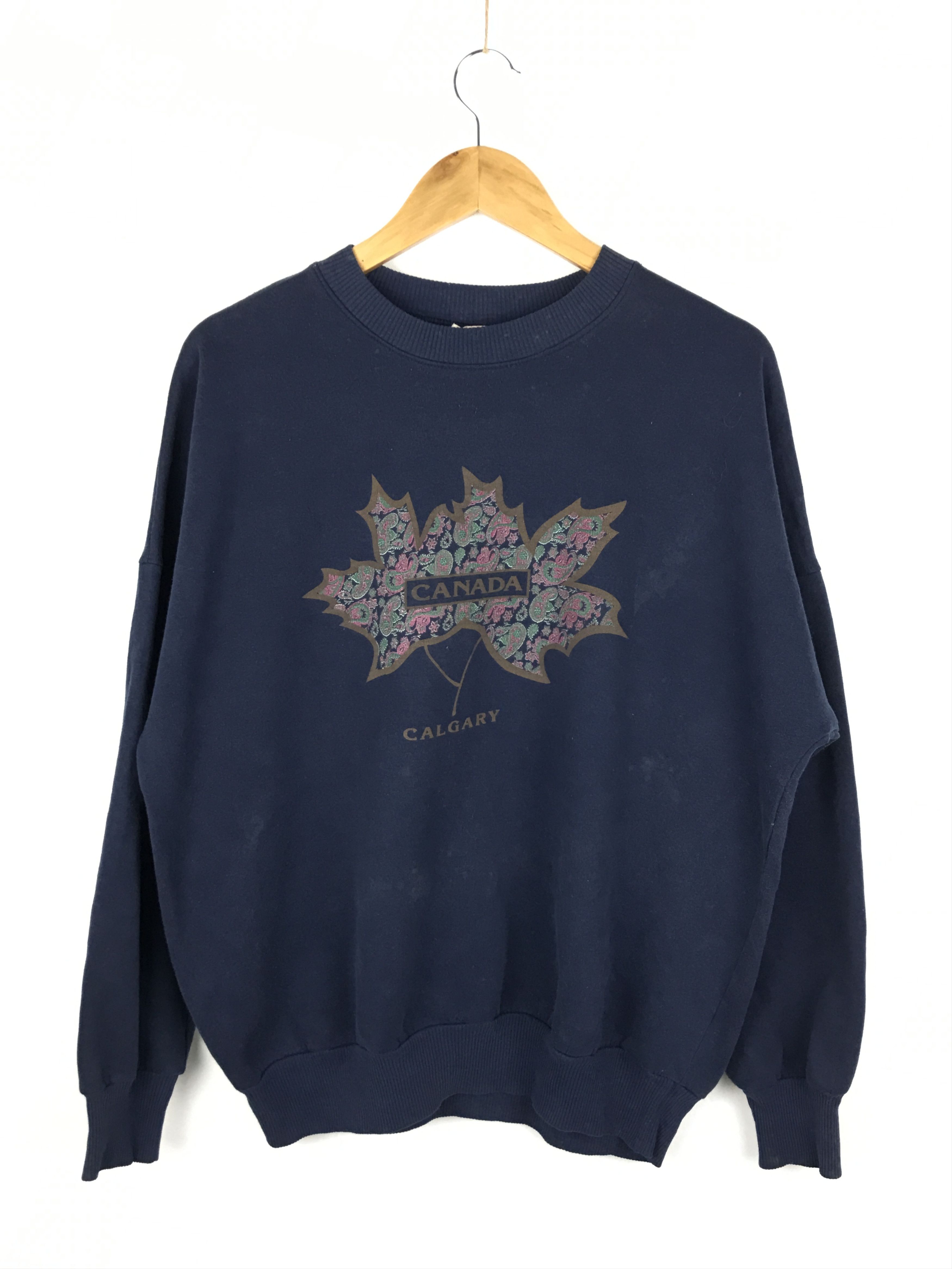 image of Vintage C.s.d Sweatshirt in Dark Blue, Men's (Size Large)