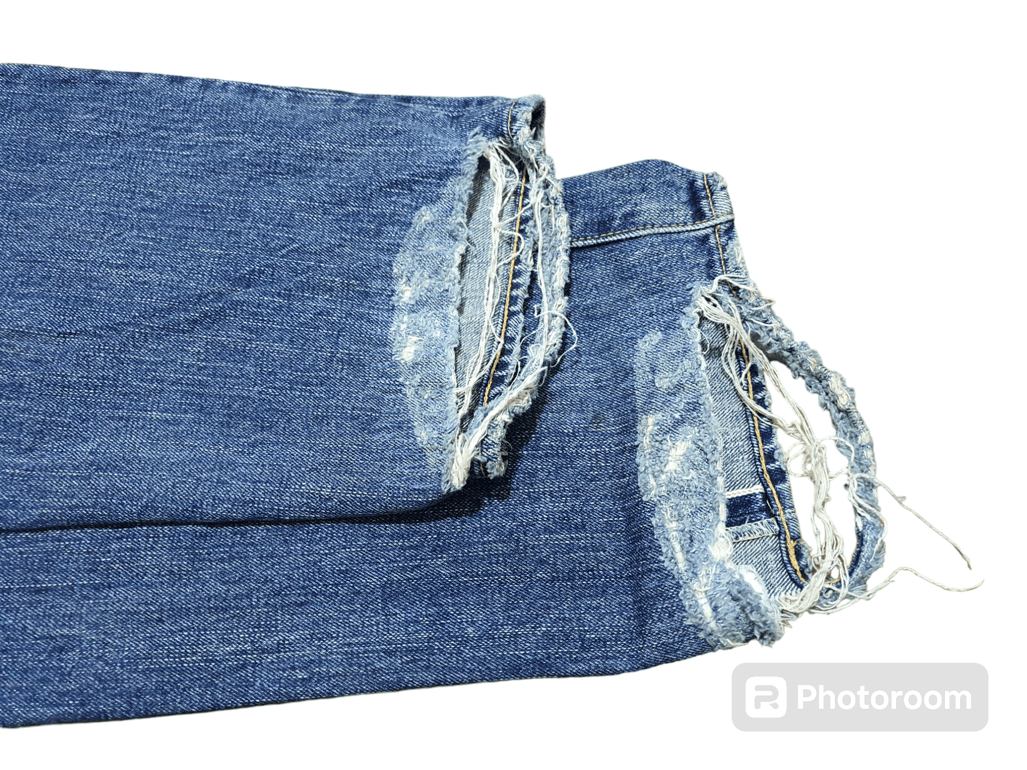 Eternal × Japanese Brand ETERNAL 34/43 DISTRESSED HALF SELVEDGE JEANS Size US 34 / EU 50 - 7 Thumbnail