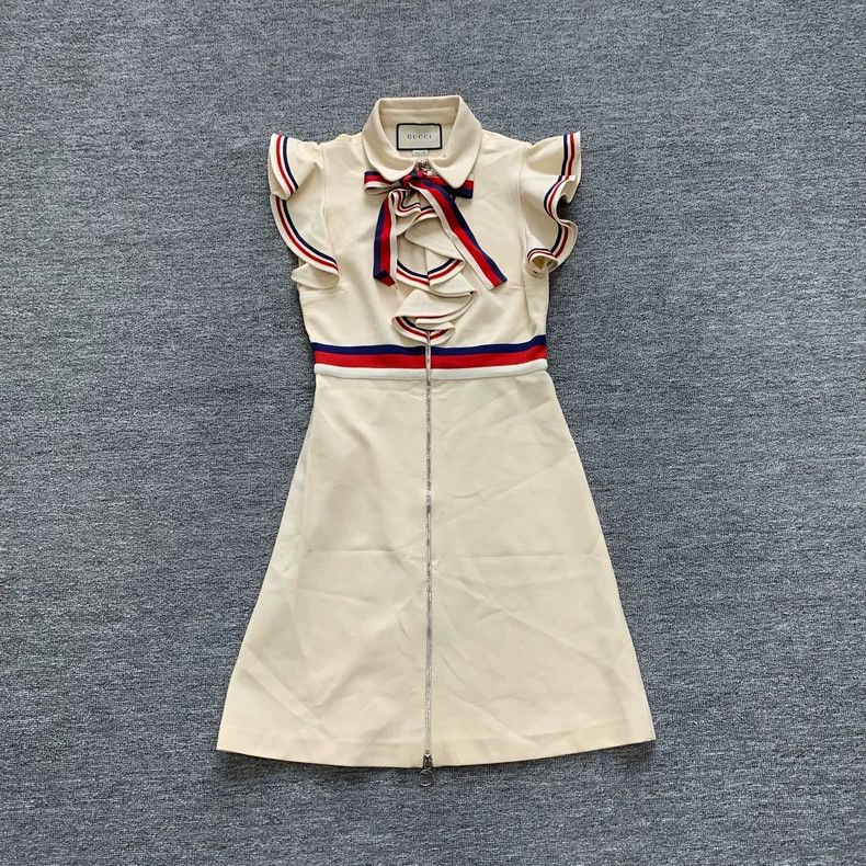 Gucci Gucci Bow ruffle dress Size S / US 4 / IT 40 - 1 Thumbnail