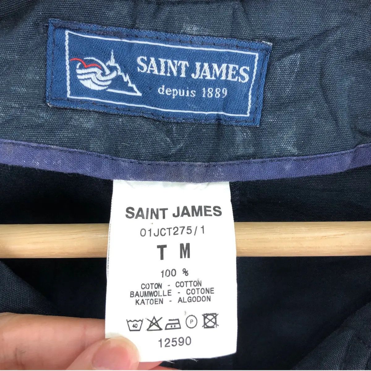 Saint James Vtg SAINT JAMES PARIS 1889 Cotton Peacoat Sport Coat Blazer Size M / US 6-8 / IT 42-44 - 5 Thumbnail