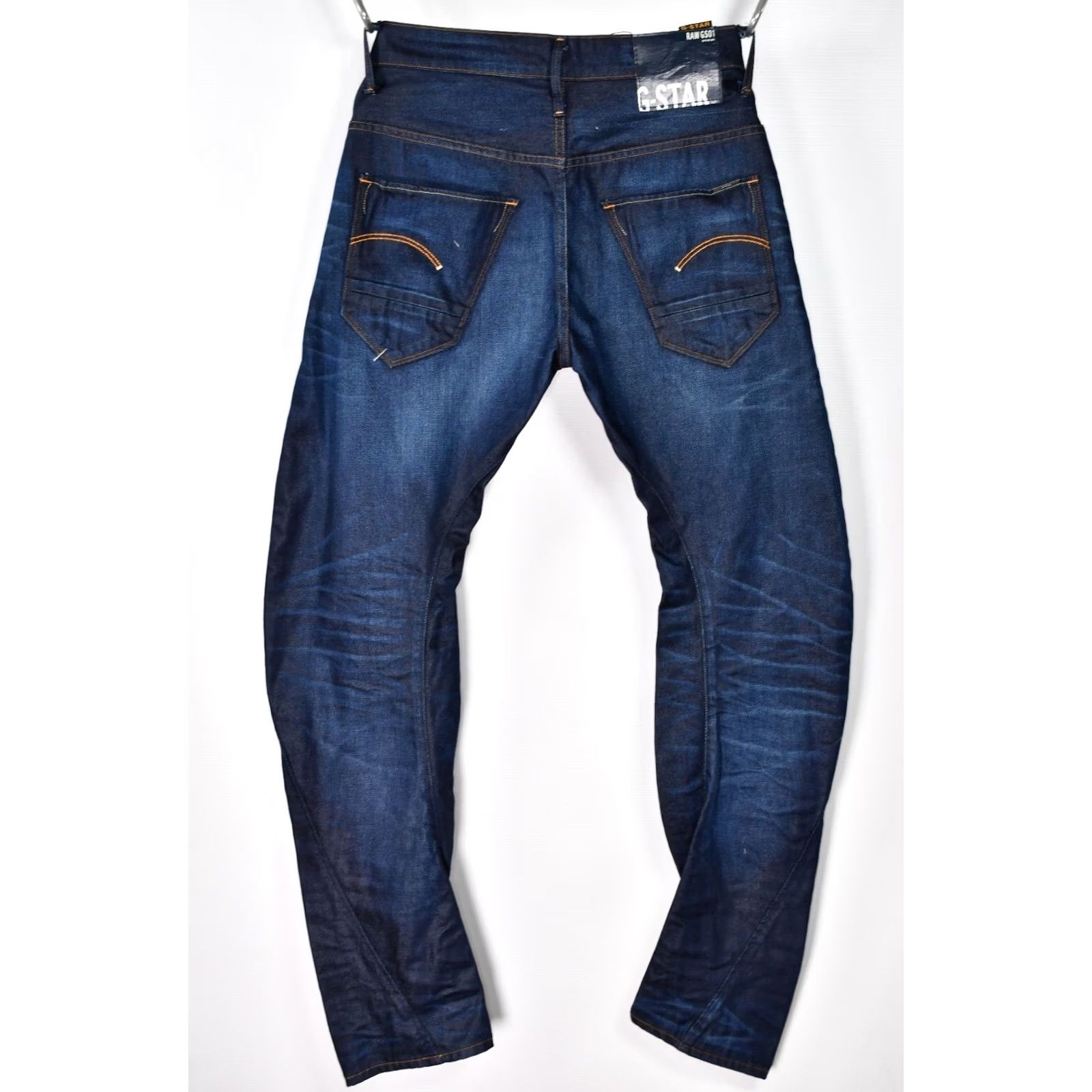 G-Star G-Star Raw 3301 Slim Jeans Men W31/L34 Blue 100% Cotton Denim 5-Pocket Design Slim Regular Fit Vintage No N/A Size US 31 - 2 Thumbnail