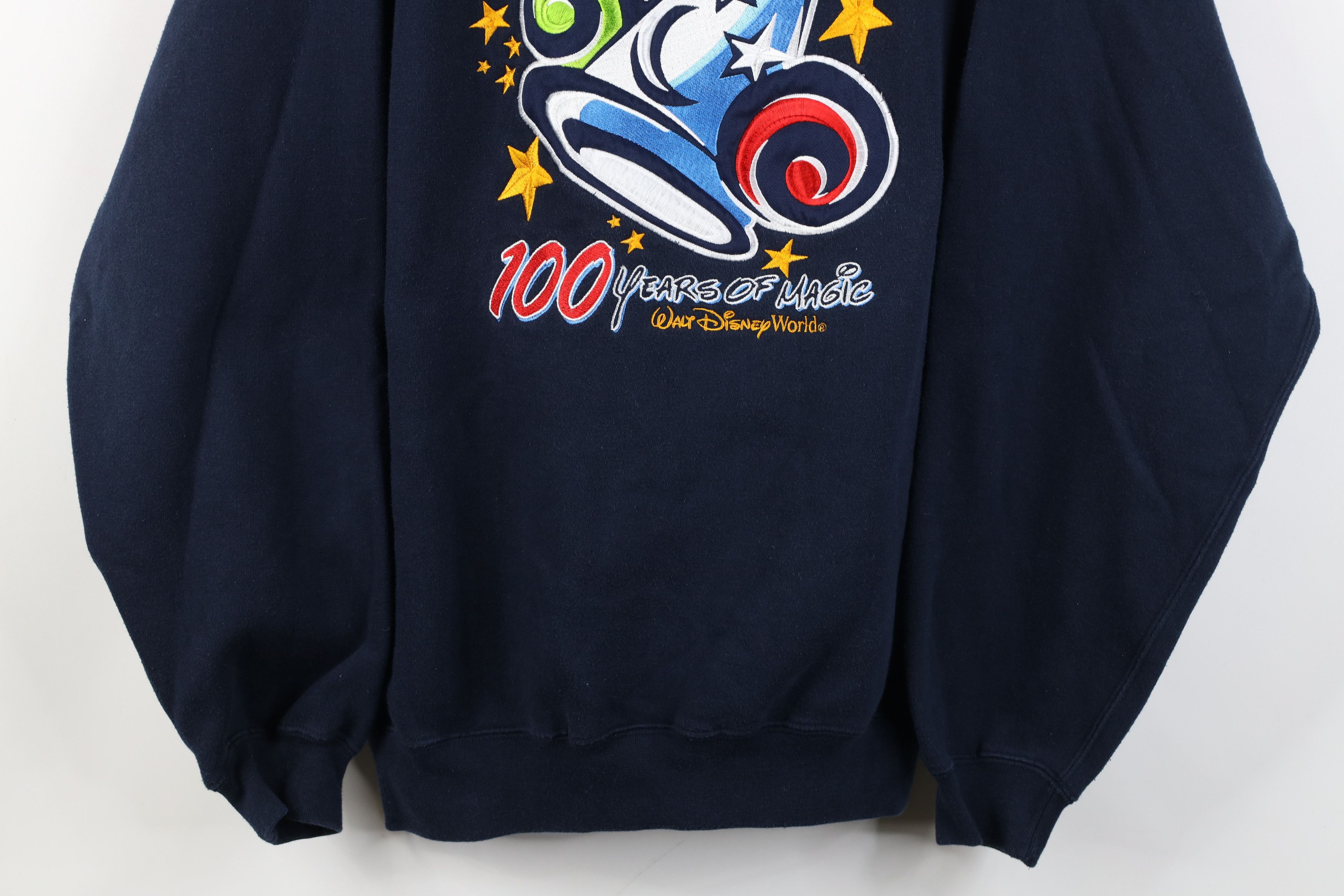 Disney Vintage Y2K Disney World 100 Years of Magic Sweatshirt Blue Size M / US 6-8 / IT 42-44 - 3 Thumbnail