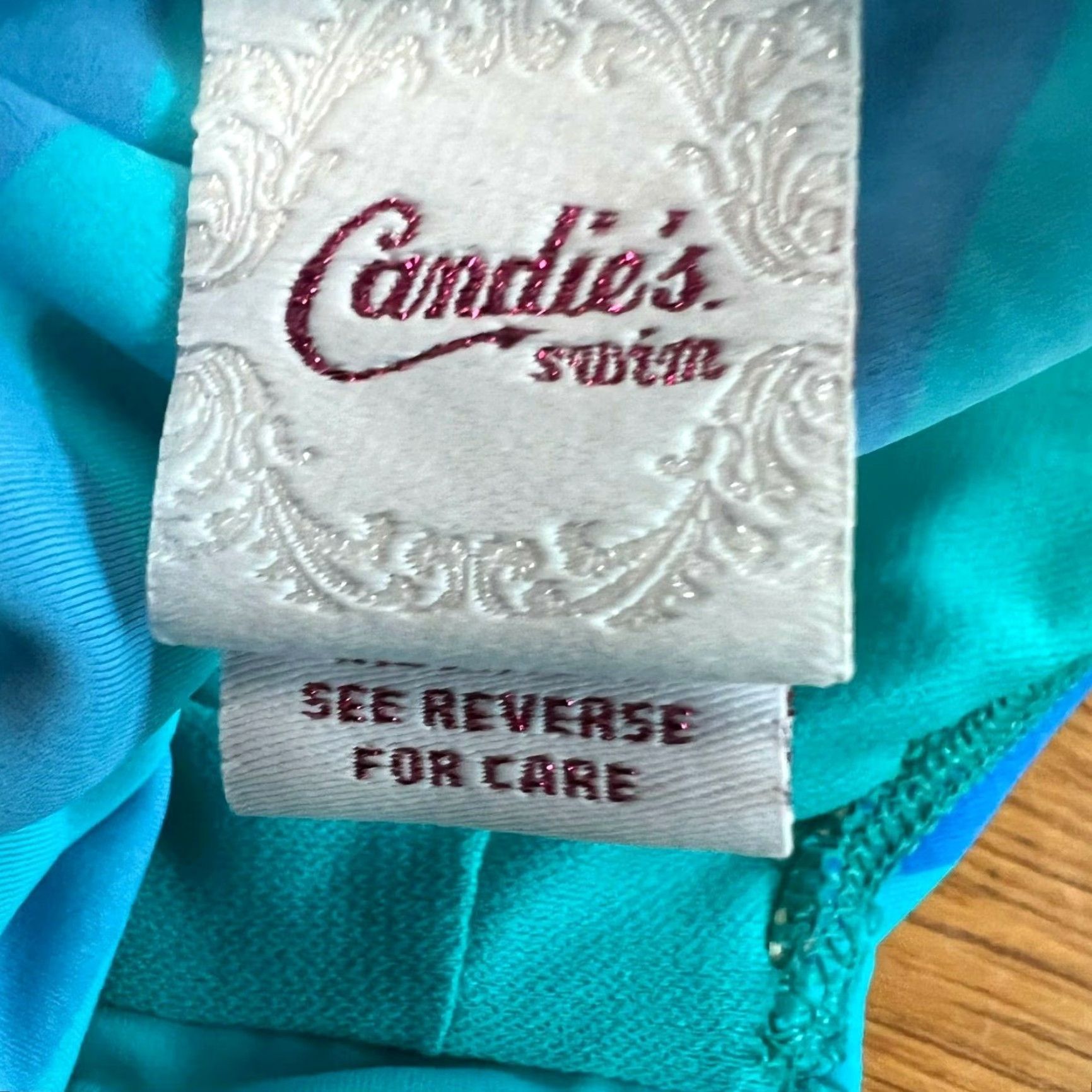 Vintage VINTAGE Candies Women's Bikini Top Tankini Padded Swimsuit Halter Strap Beach Blue XL Size XL / US 12-14 / IT 48-50 - 6 Thumbnail