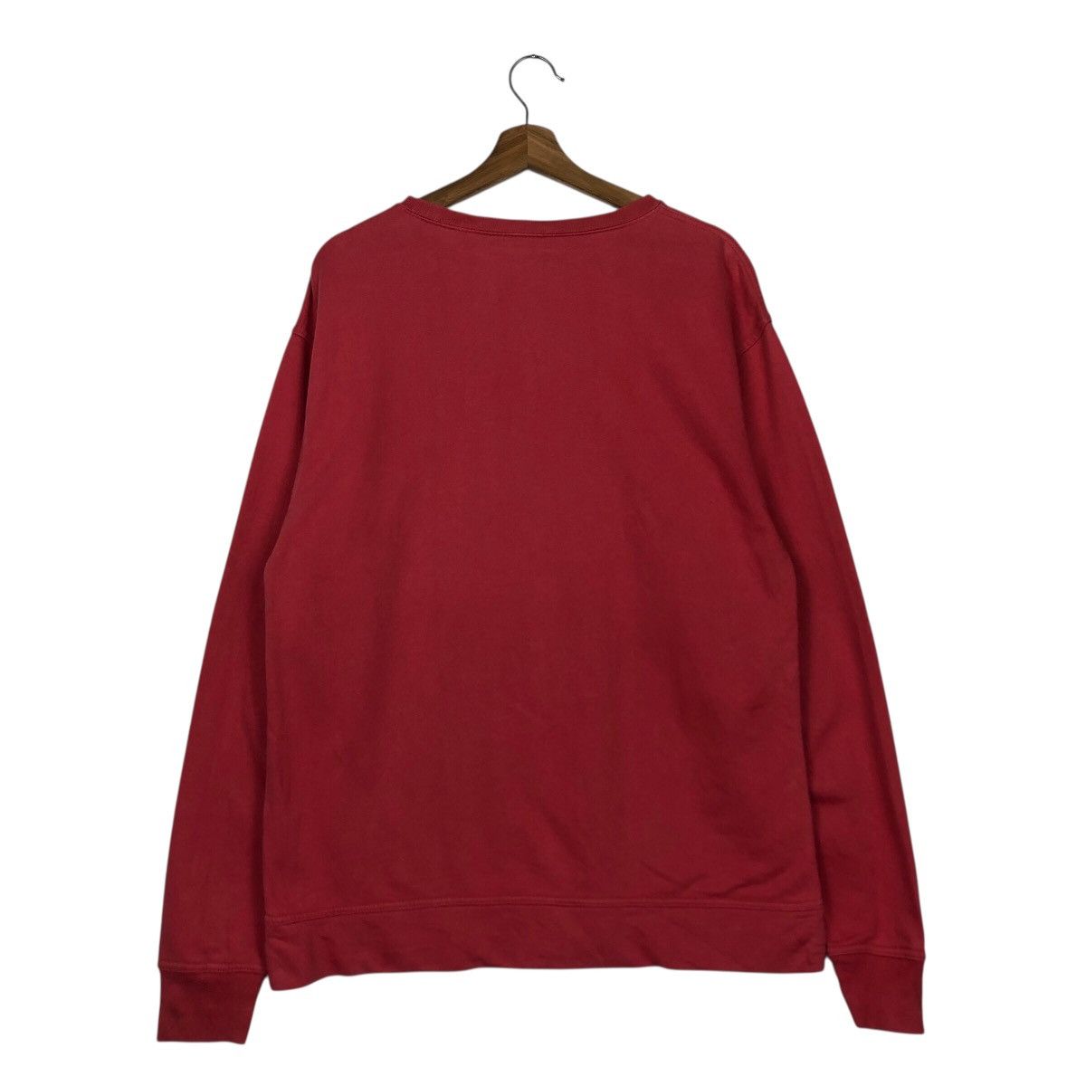 Japanese Brand CHUMS Bold Front Logo Red Crewneck Size US L / EU 52-54 / 3 - 9 Thumbnail