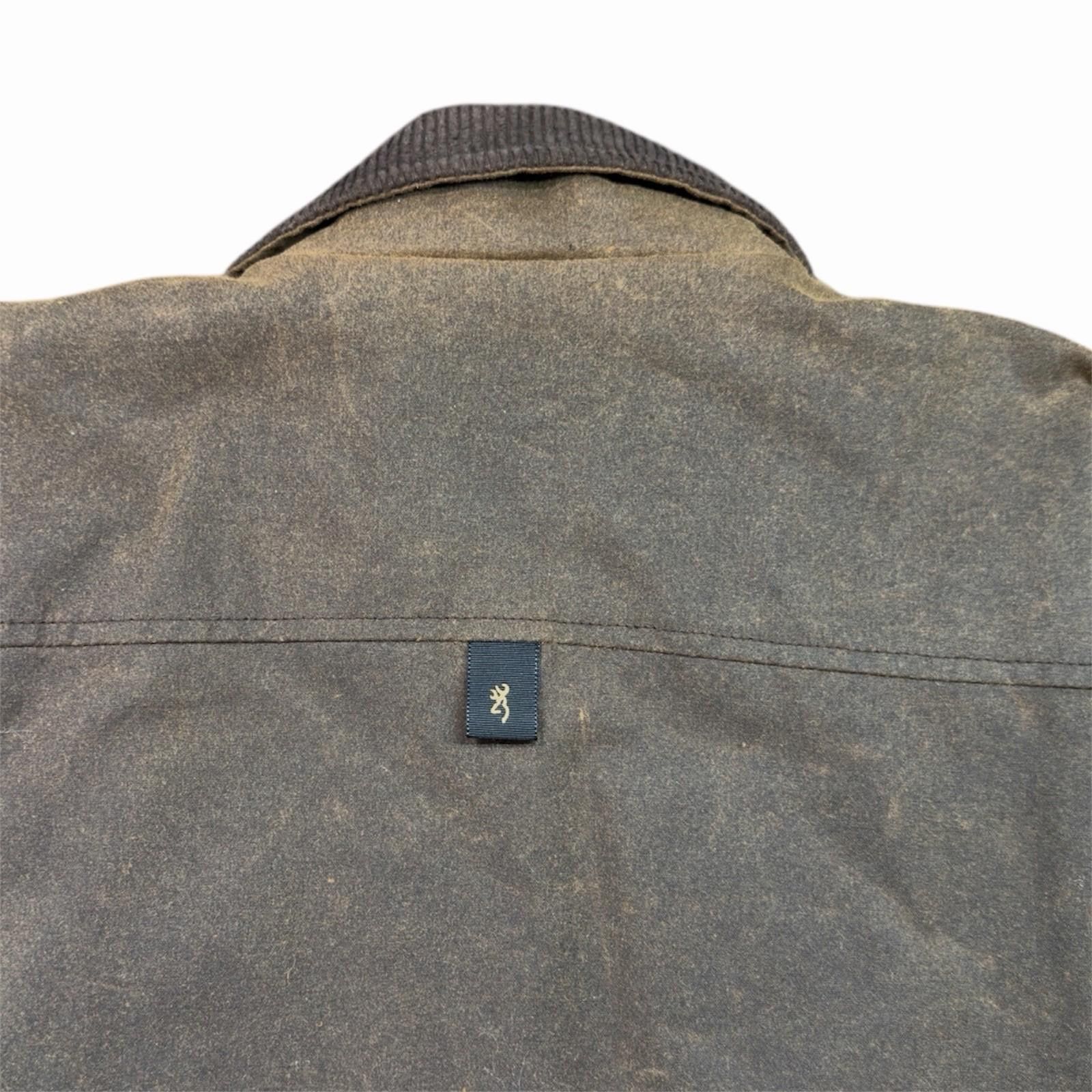 Vintage Browning Dura Wax Cotton Quilted Field Jacket Brown Large Size US L / EU 52-54 / 3 - 8 Thumbnail