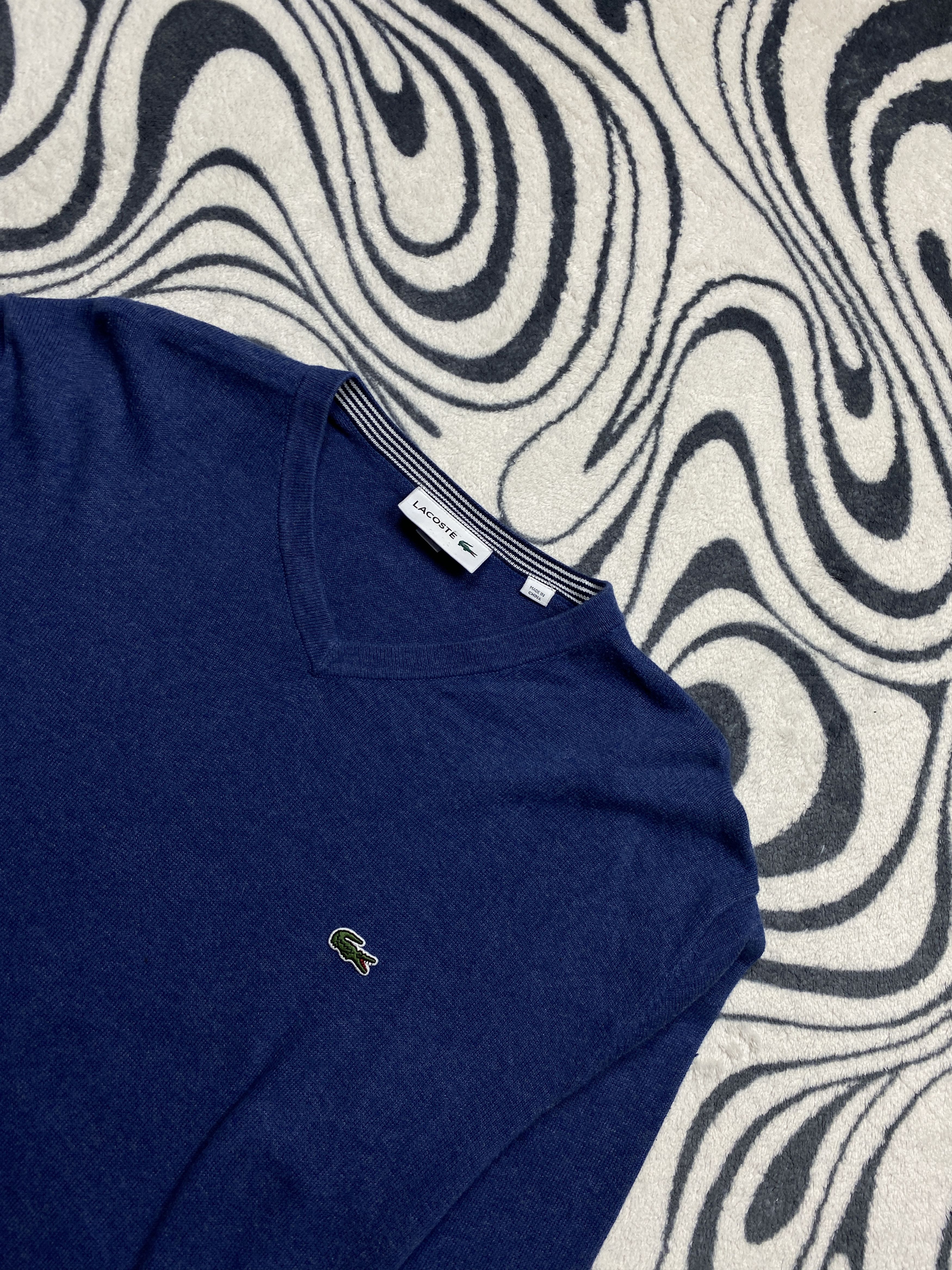 Lacoste × Vintage Lacoste Vintage Mens Sweater Size US L / EU 52-54 / 3 - 2 Thumbnail