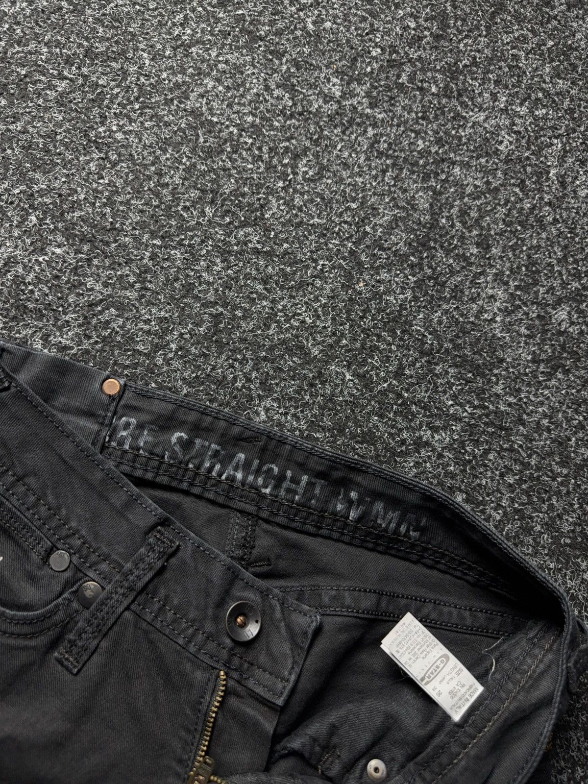 G-Star Y2K 00s G-STAR RAW R. Straight Tapered Jeans Washed Black Size 26" / US 2 / IT 38 - 7 Thumbnail
