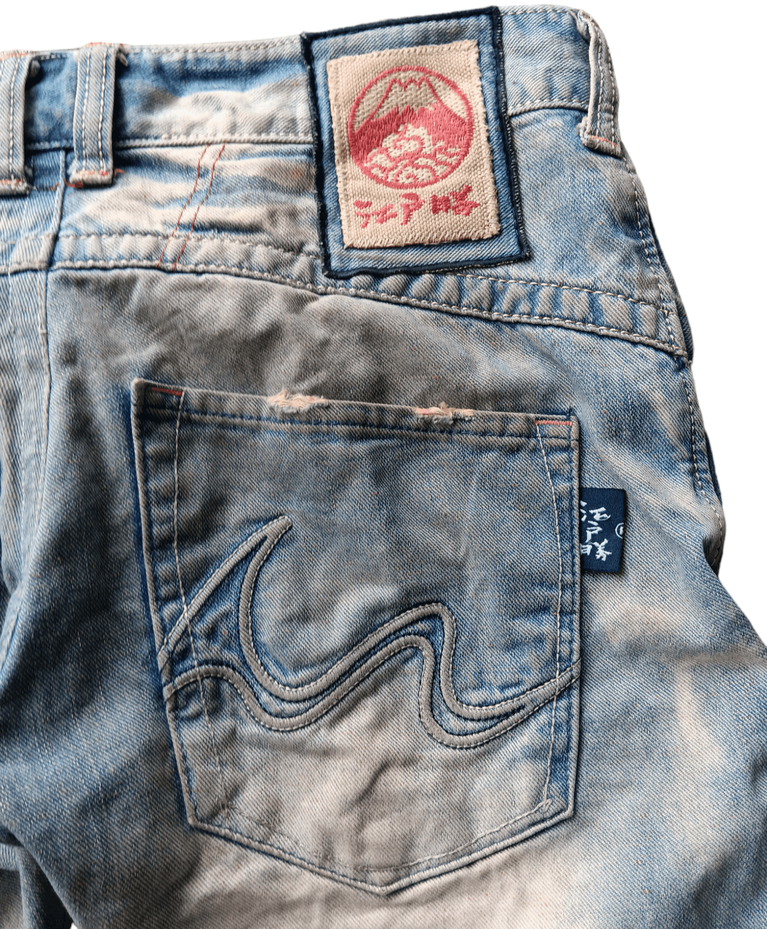 Edwin × Japanese Brand Edwin japan pabric koi embroidered mud wash jeans Size US 31 - 12 Thumbnail