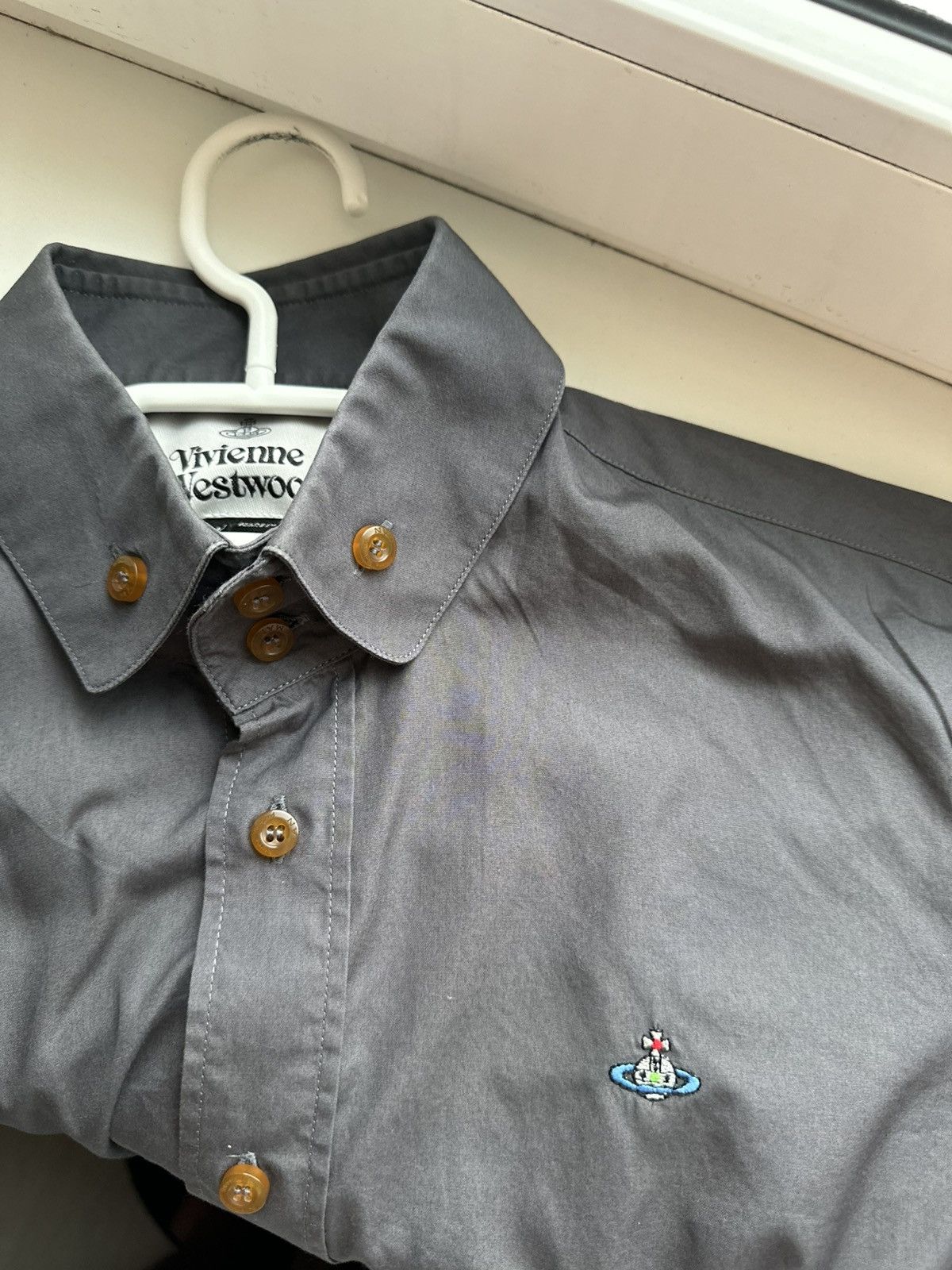 Vivienne Westwood Vivienne Westwood Shirt White Rare Mini Logo Size US M / EU 48-50 / 2 - 3 Thumbnail
