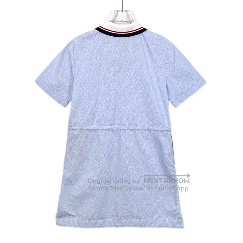 Gucci Gucci Light blue logo jacquard full print cotton drawstrin Size XS / US 0-2 / IT 36-38 - 2 Thumbnail
