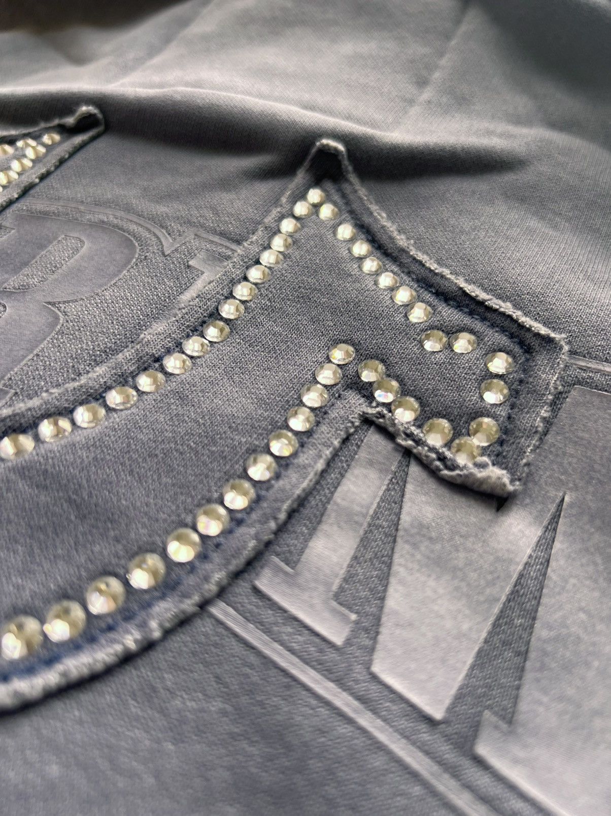 Supreme × True Religion Supreme x True Religion Zip-Up Hoodie blue Indigo rhinestone Size US M / EU 48-50 / 2 - 12 Thumbnail