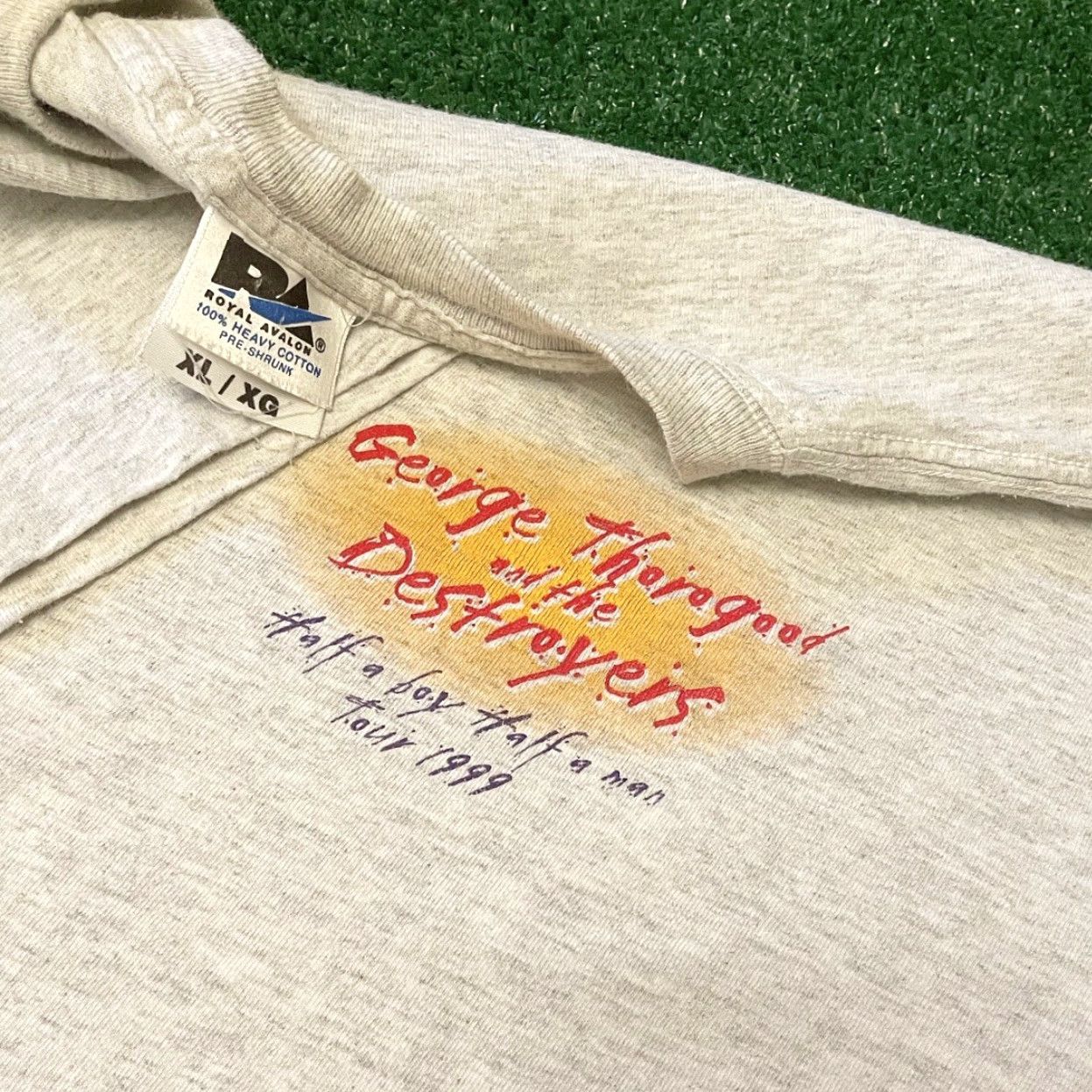 George VINTAGE 90s George Thorogood and The Destroyers Band Tee 1999 Tour Shirt Mens XL Gray T-Shirt Men Vintage 90s Concert Shirt Size US XL / EU 56 / 4 - 3 Thumbnail