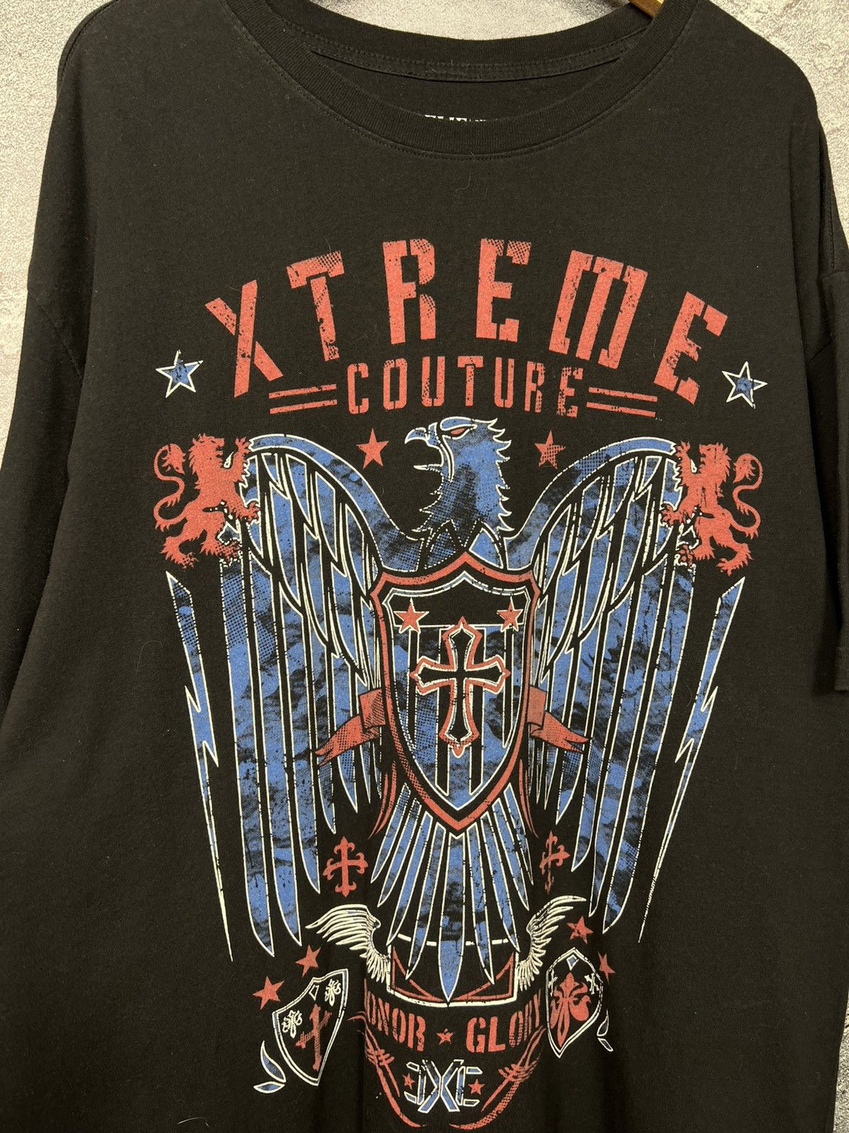 Affliction Affliction Brand 3Xl Xtreme Couture Honor Glory Y2K T-shirt Size US XXL / EU 58 / 5 - 5 Thumbnail