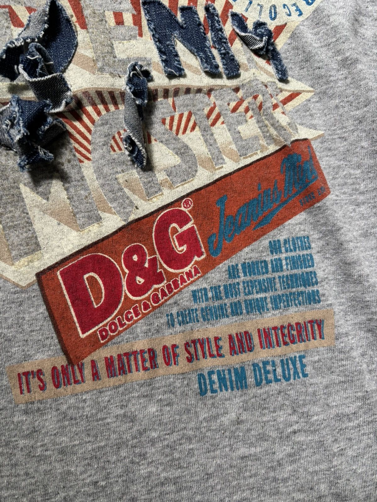 Dolce & Gabbana 2000s Denim T Shirt Size US XXL / EU 58 / 5 - 5 Thumbnail