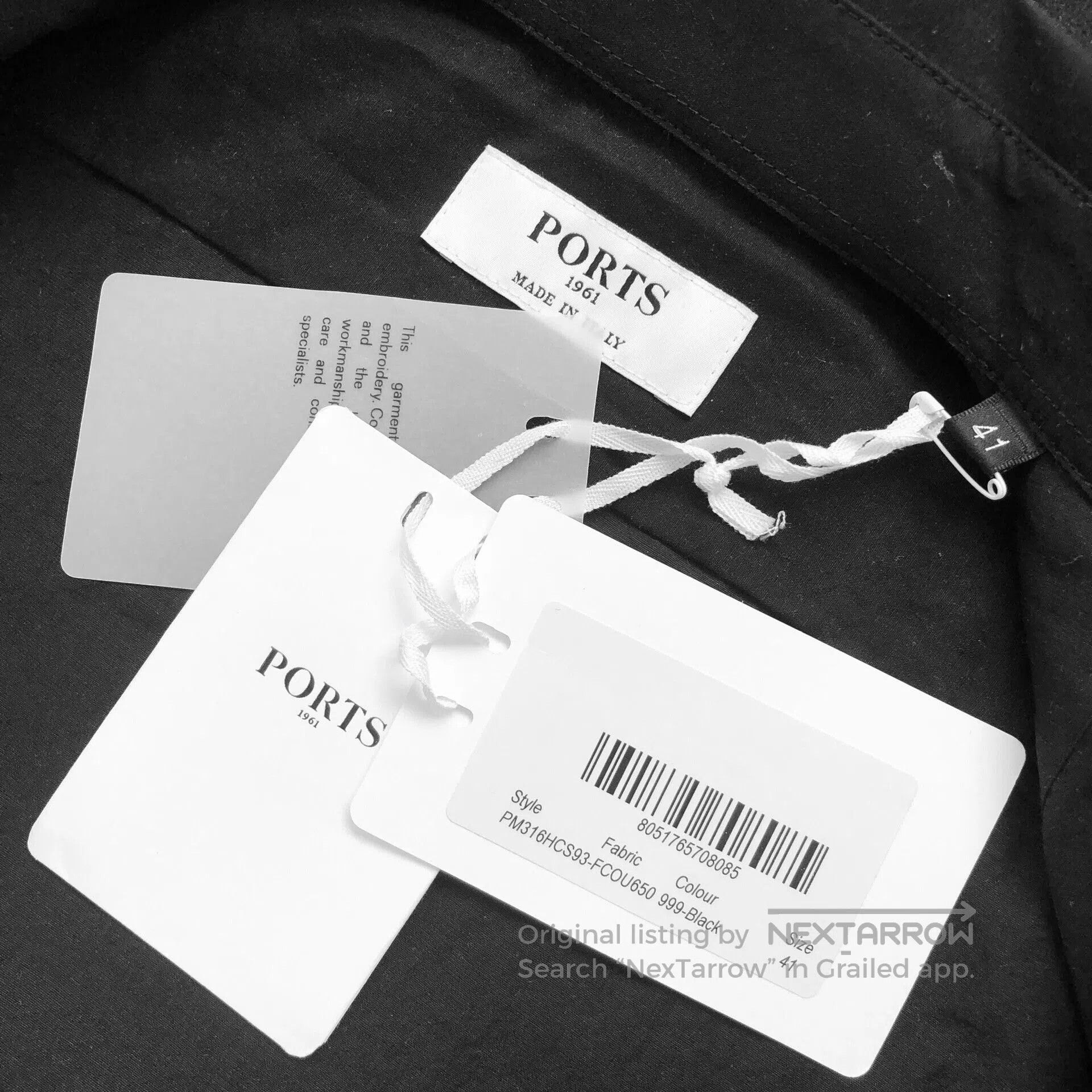 Ports 1961 PORTS 1961 Men's Short Sleeve Shirt. Size US M / EU 48-50 / 2 - 4 Thumbnail