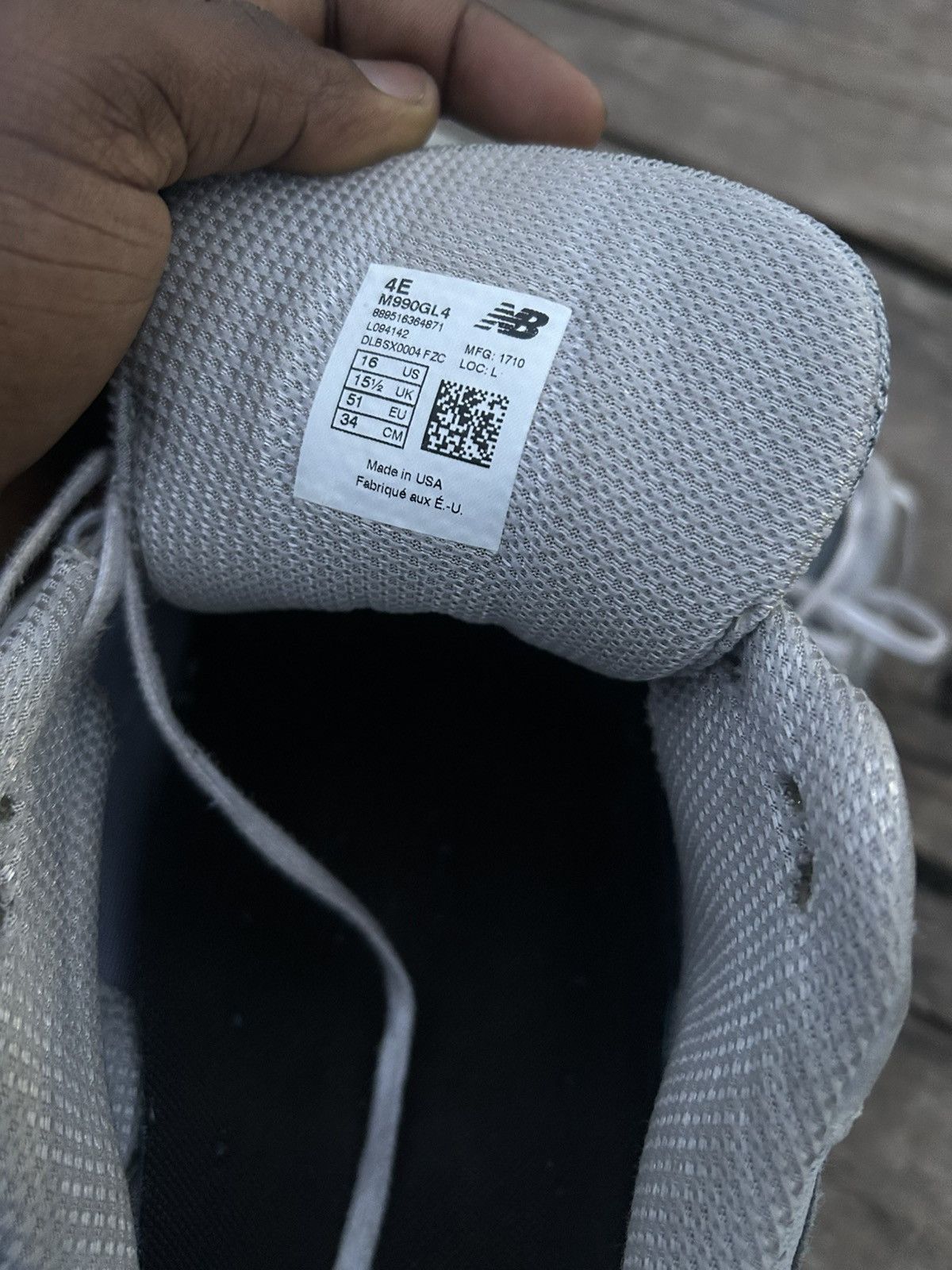 New Balance New Balance 990v4 Made In The USA US16 UK15.5 EU51 Size US 15 / EU 48 - 8 Thumbnail