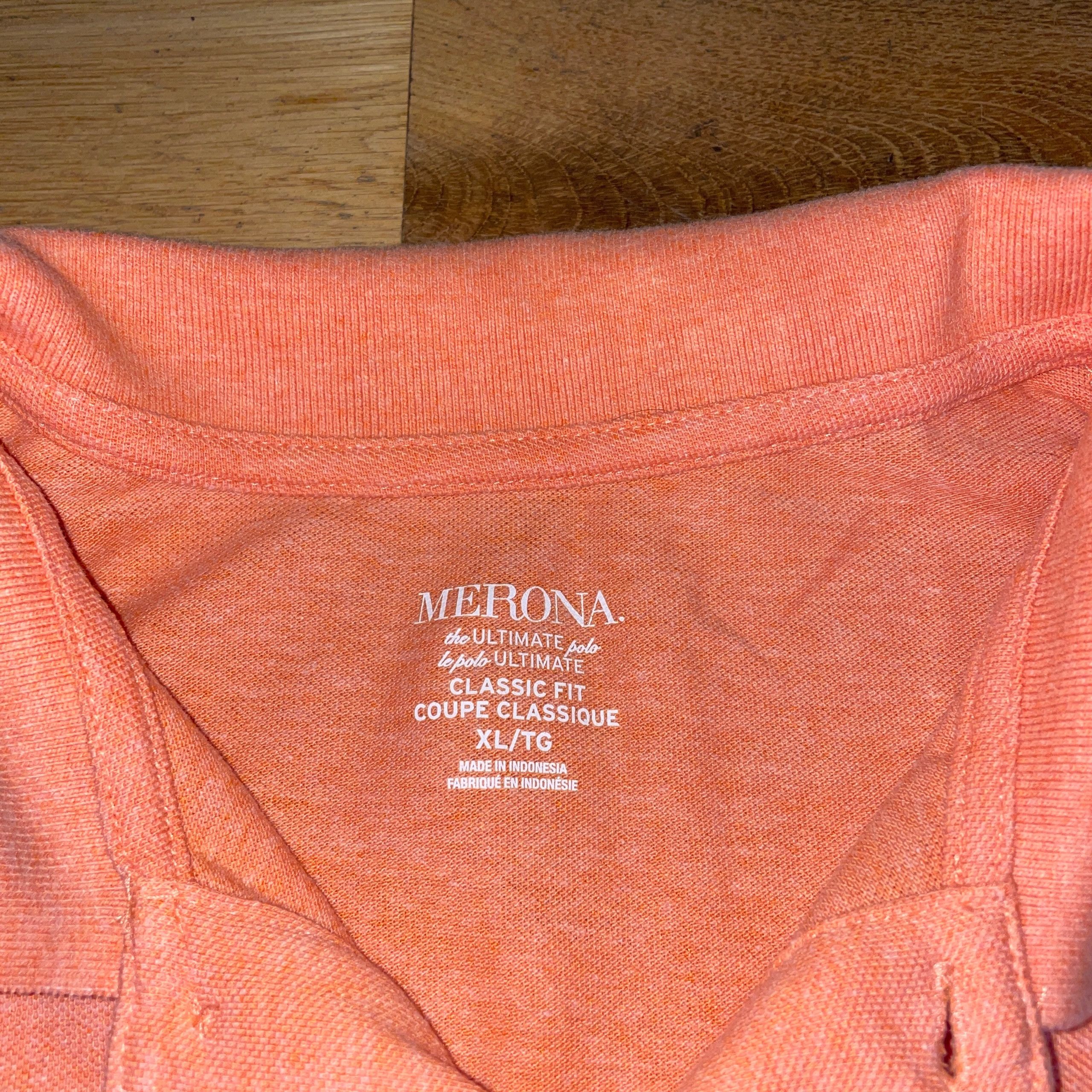 Merona MERONA MEN'S POLO SHIRT ULTIMATE POLO COTTON Size XL Size US XL / EU 56 / 4 - 2 Thumbnail