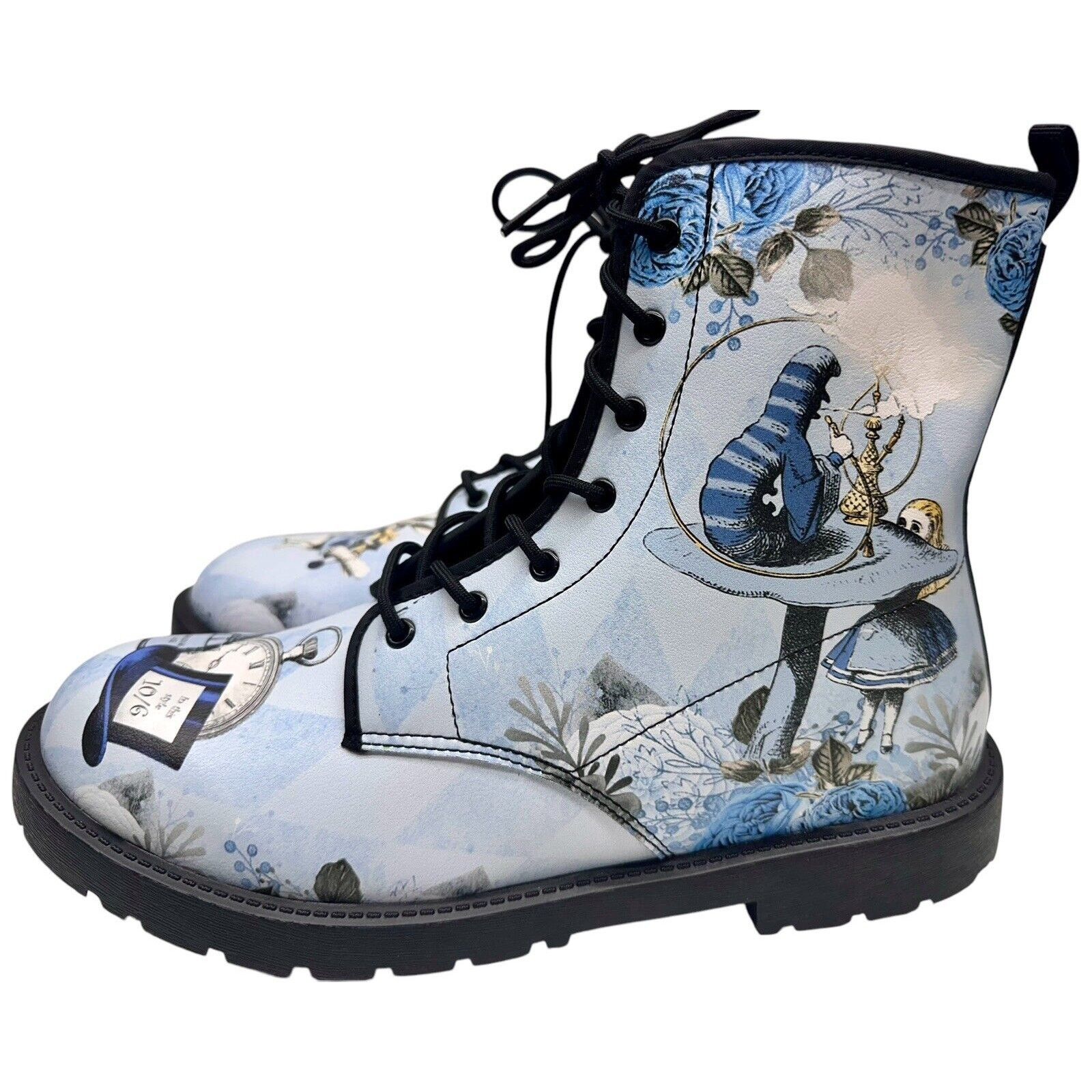 Alice Hollywood Blue Alice in Wonderland Boots (JPREGB2) Sz-11 Men’s Size US 11 / EU 44 - 6 Thumbnail