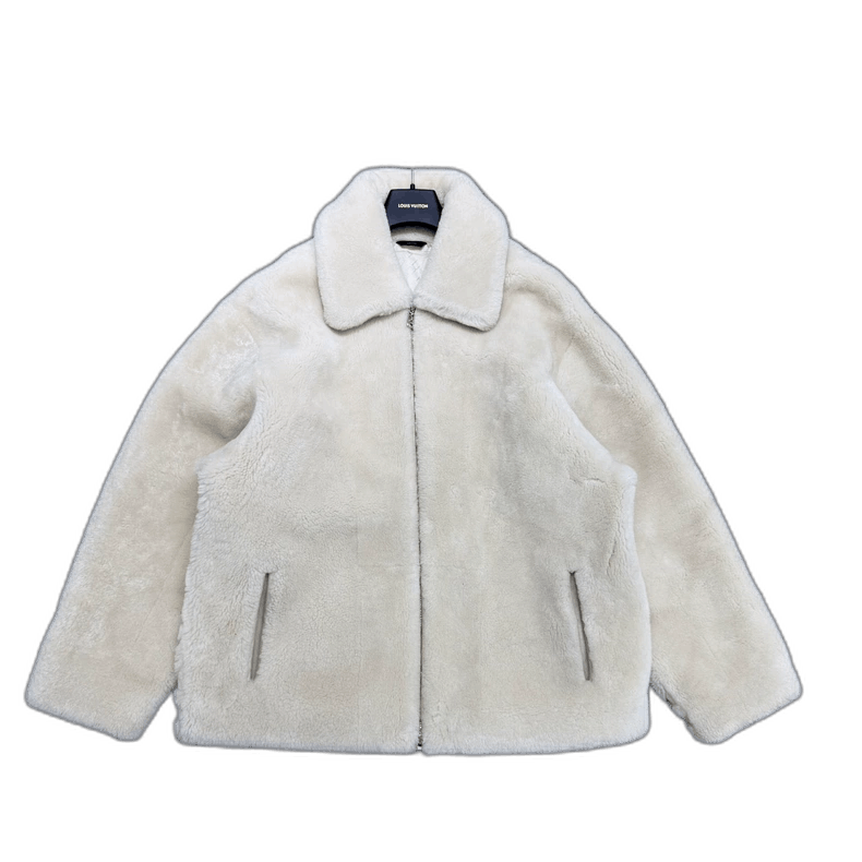 Fendi fendi faux fur jacket in cream color Size US L / EU 52-54 / 3 - 1 Thumbnail