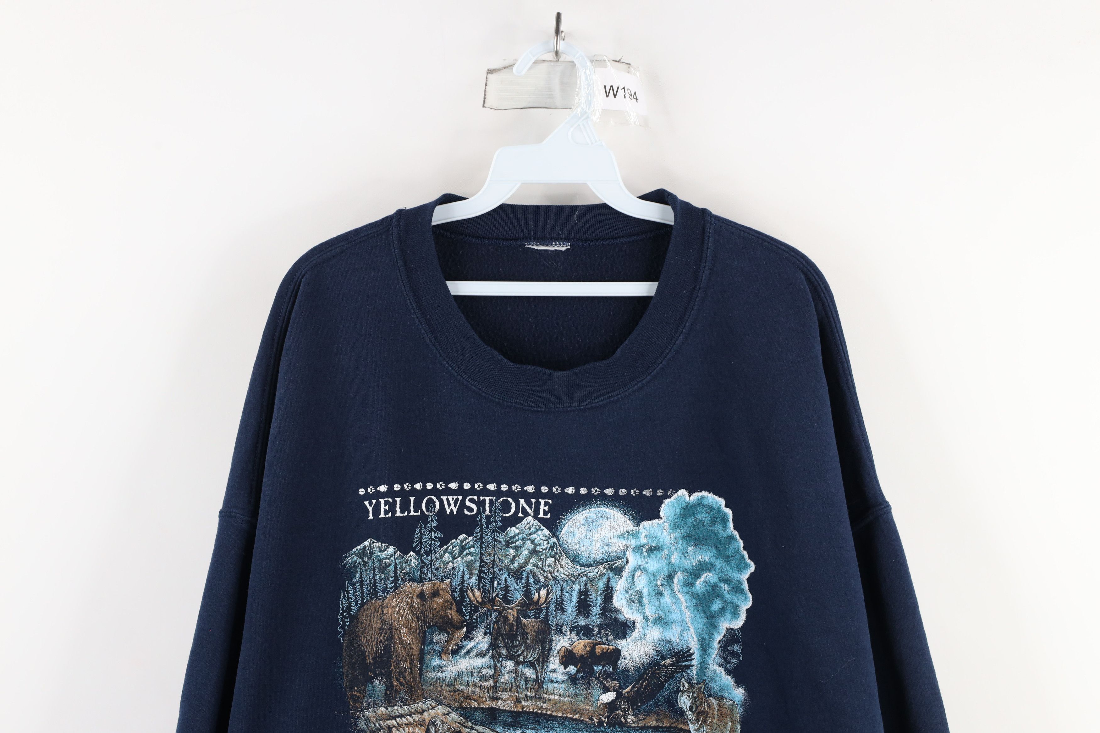 Vintage Vintage 90s Streetwear Yellowstone National Park Sweatshirt Size US XXL / EU 58 / 5 - 2 Thumbnail