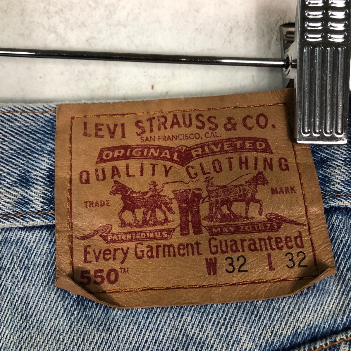 Levi's 🔥VINTAGE DENIM JEANS TROUSERS LEVI’S 550 Size US 32 / EU 48 - 21 Thumbnail