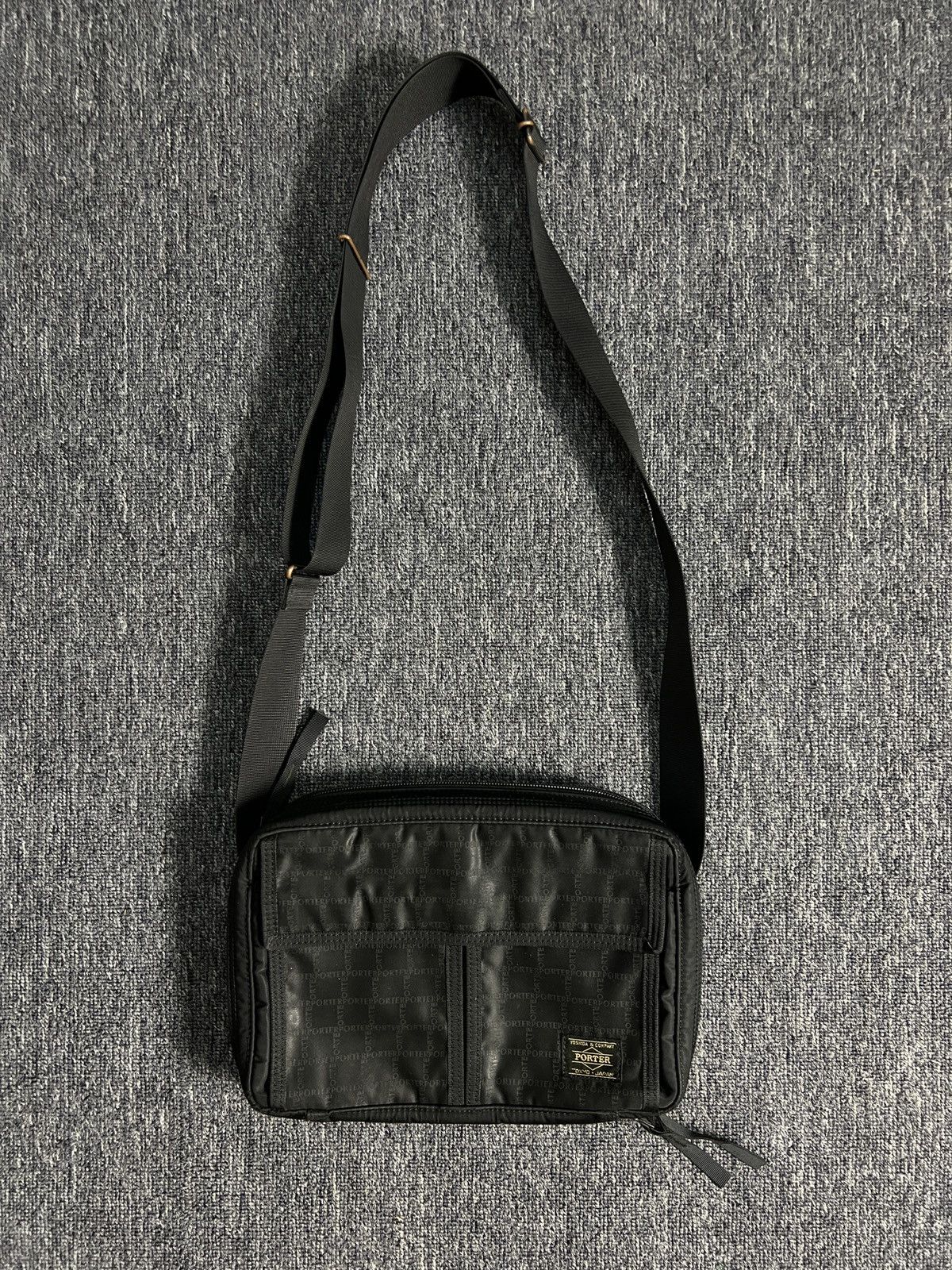 image of Porter Yoshida Utility Shoulder / Sling Bag in Black, Men's