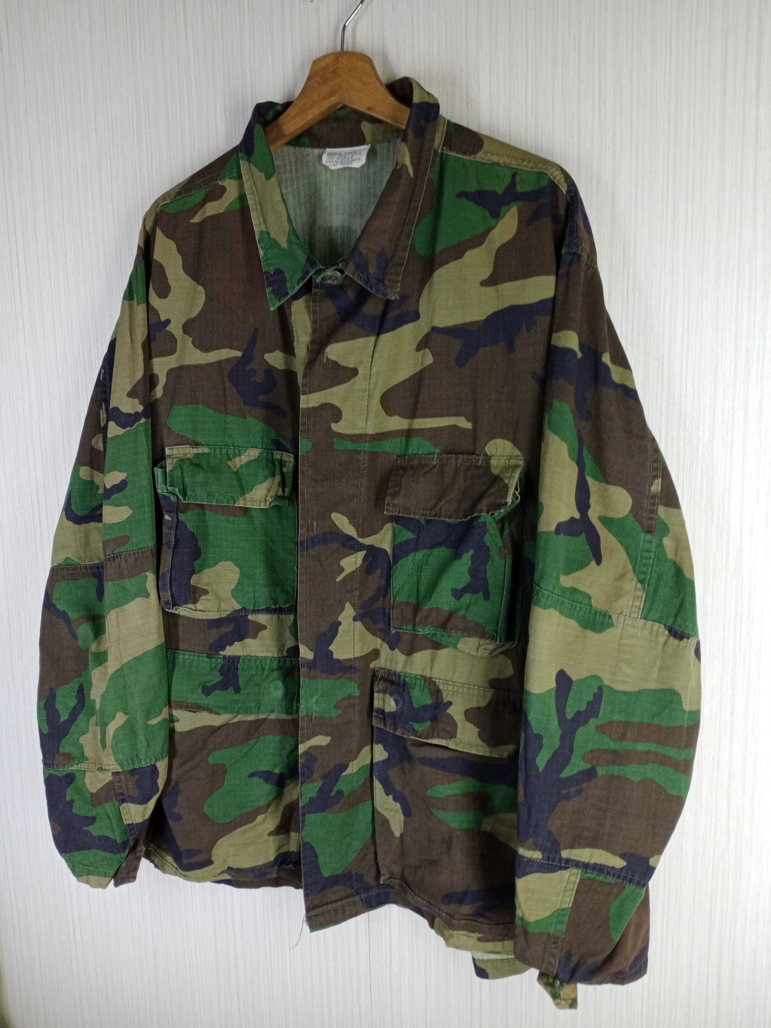 Vintage Rare Vintage 80s US Army Camo Military Jacket Size US XXL / EU 58 / 5 - 2 Thumbnail