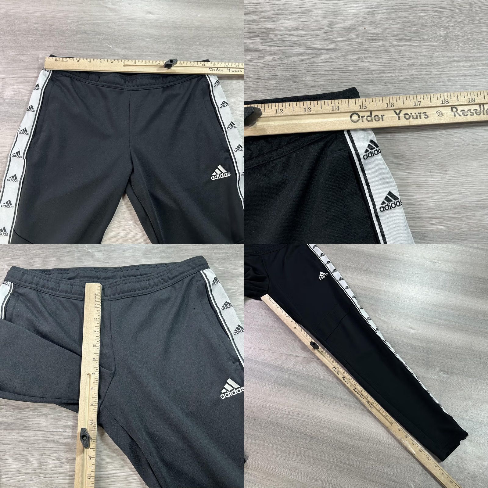 Adidas Adidas Track Pants Womens Small Black Climacool Taped Zip Joggers FK6975 Size 28" / US 6 / IT 42 - 8 Thumbnail