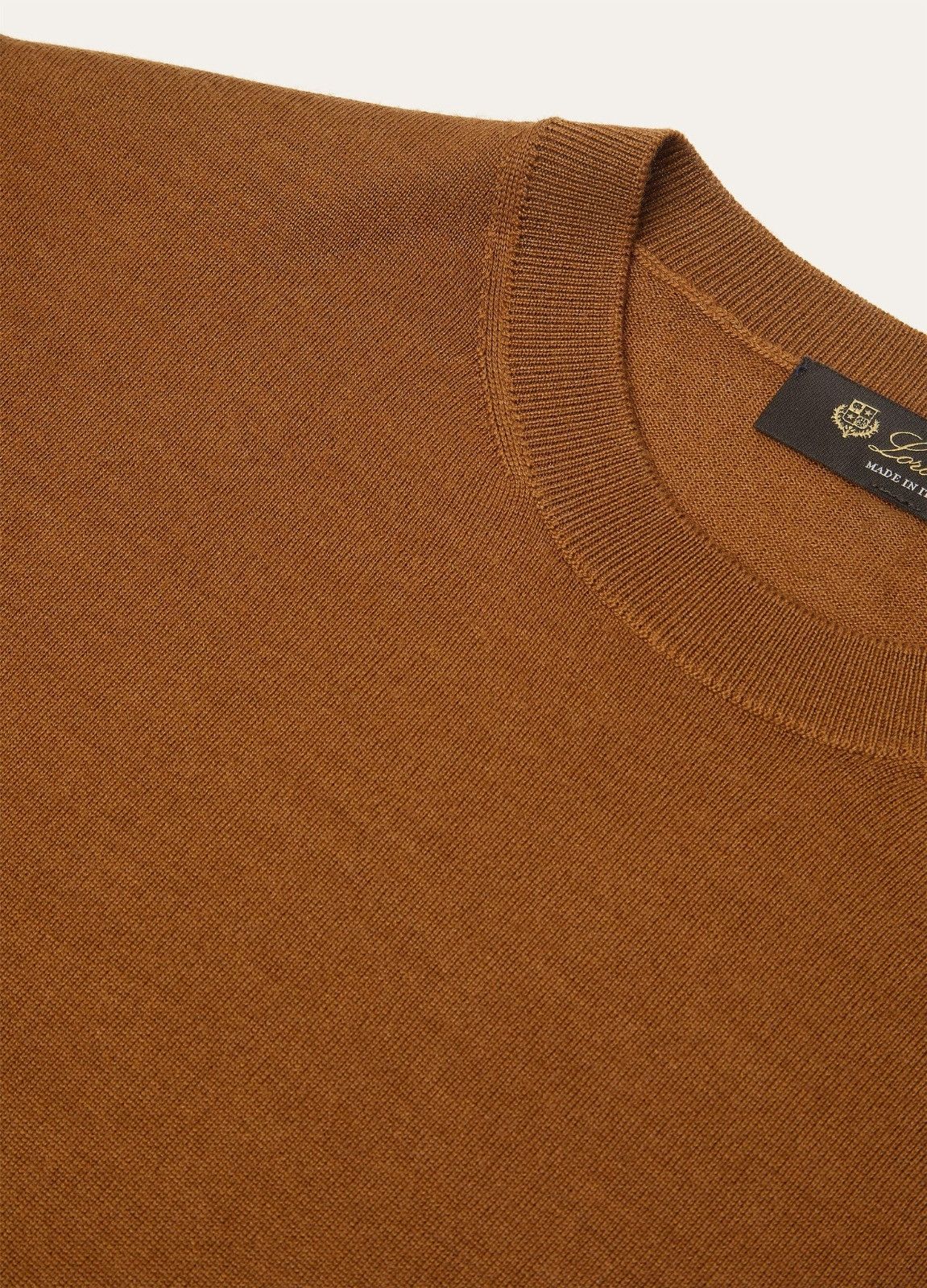Loro Piana o1srvl11e0526 FAO9854 Short Sleeve Crewneck Sweater Brown Size L / US 10 / IT 46 - 3 Thumbnail