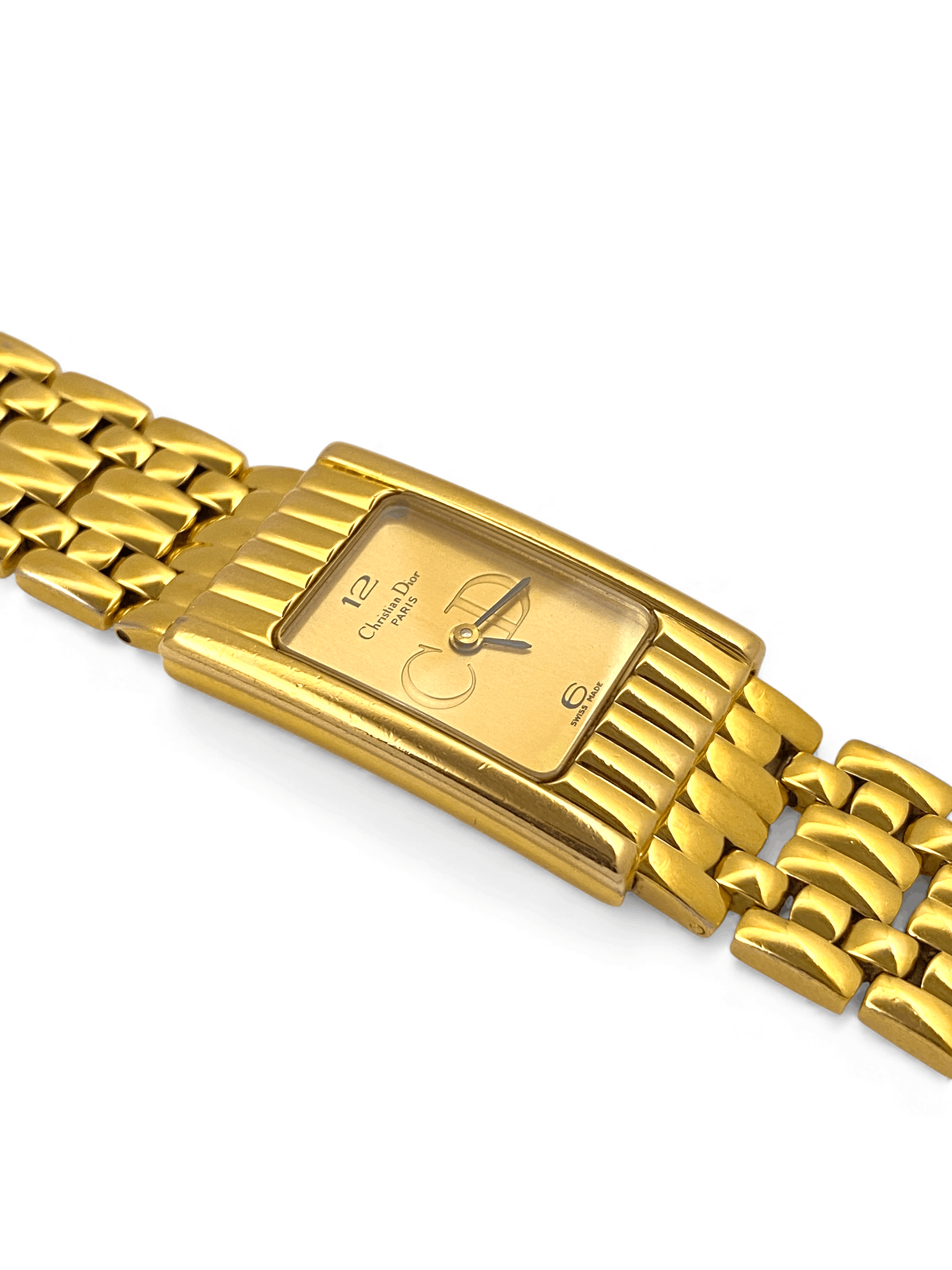 Dior Dior Gold Plated Tank Classic Dress Wrist Watch Vintage Size ONE SIZE - 7 Thumbnail