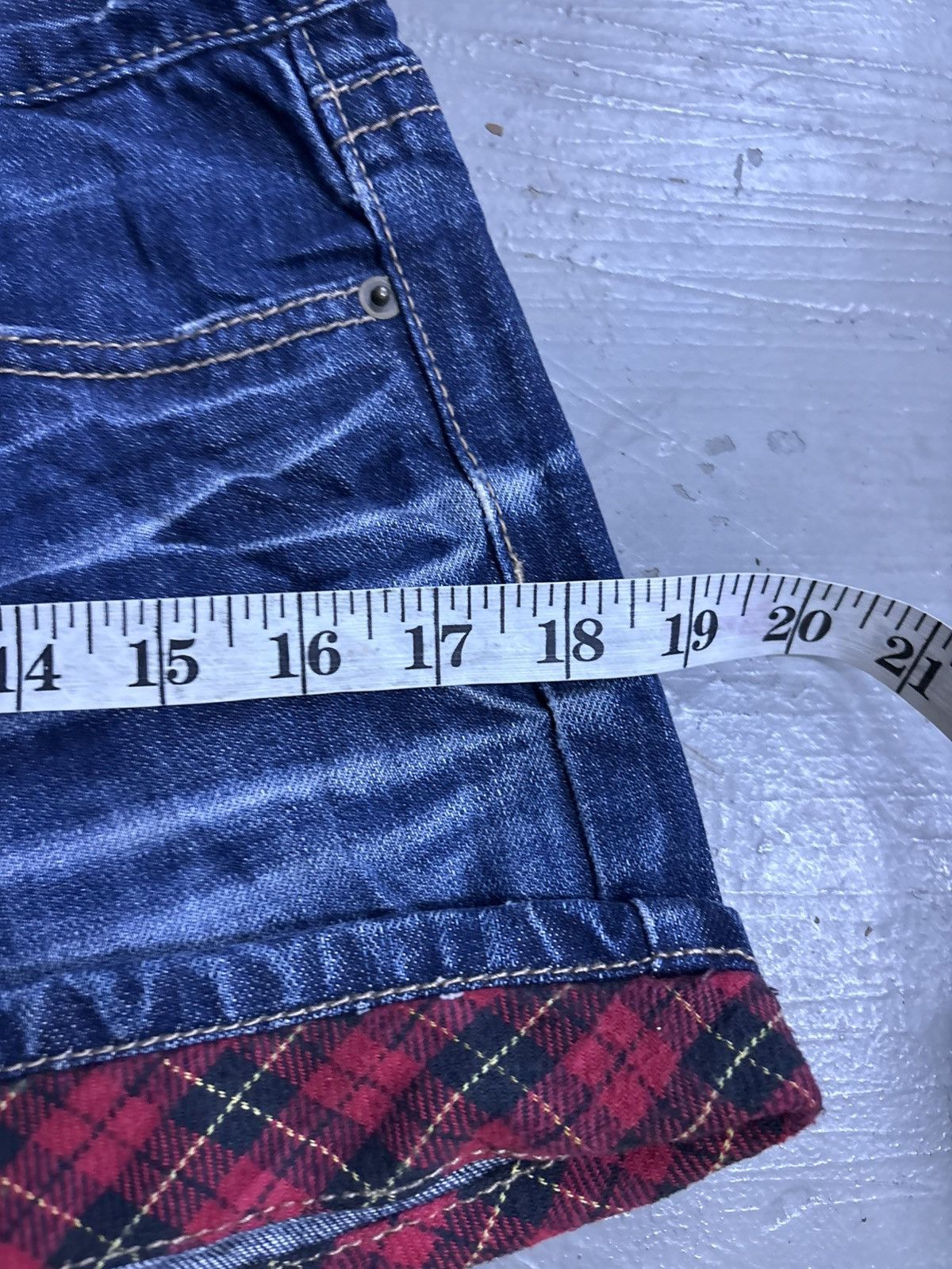 If Six Was Nine RNA H Naoto Acid Wash Japanese brand Denim shorts Size 31" - 14 Thumbnail