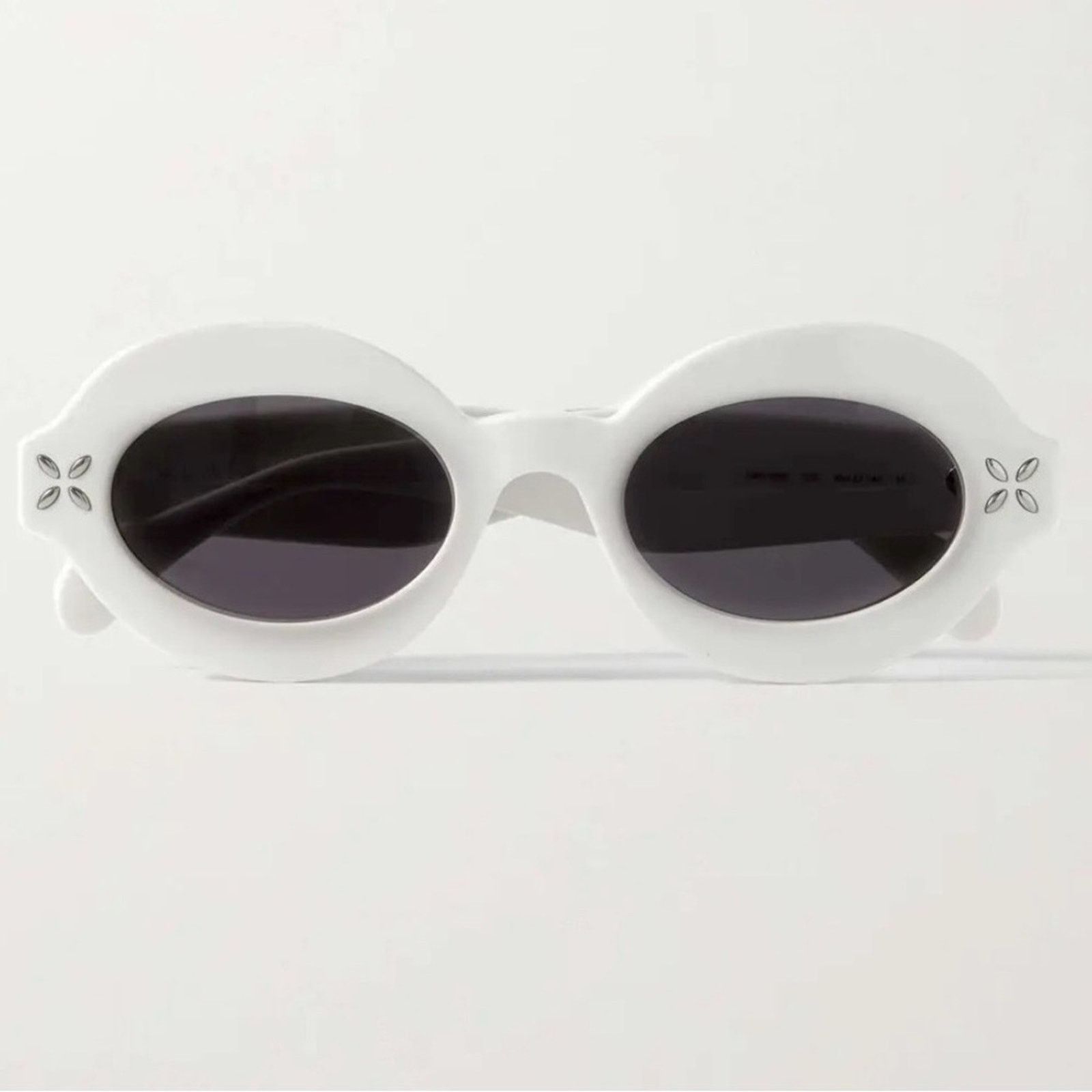 Alaia New! Alaïa White Oval Sunglasses AA0059S 002, Authentic Size ONE SIZE - 11 Thumbnail