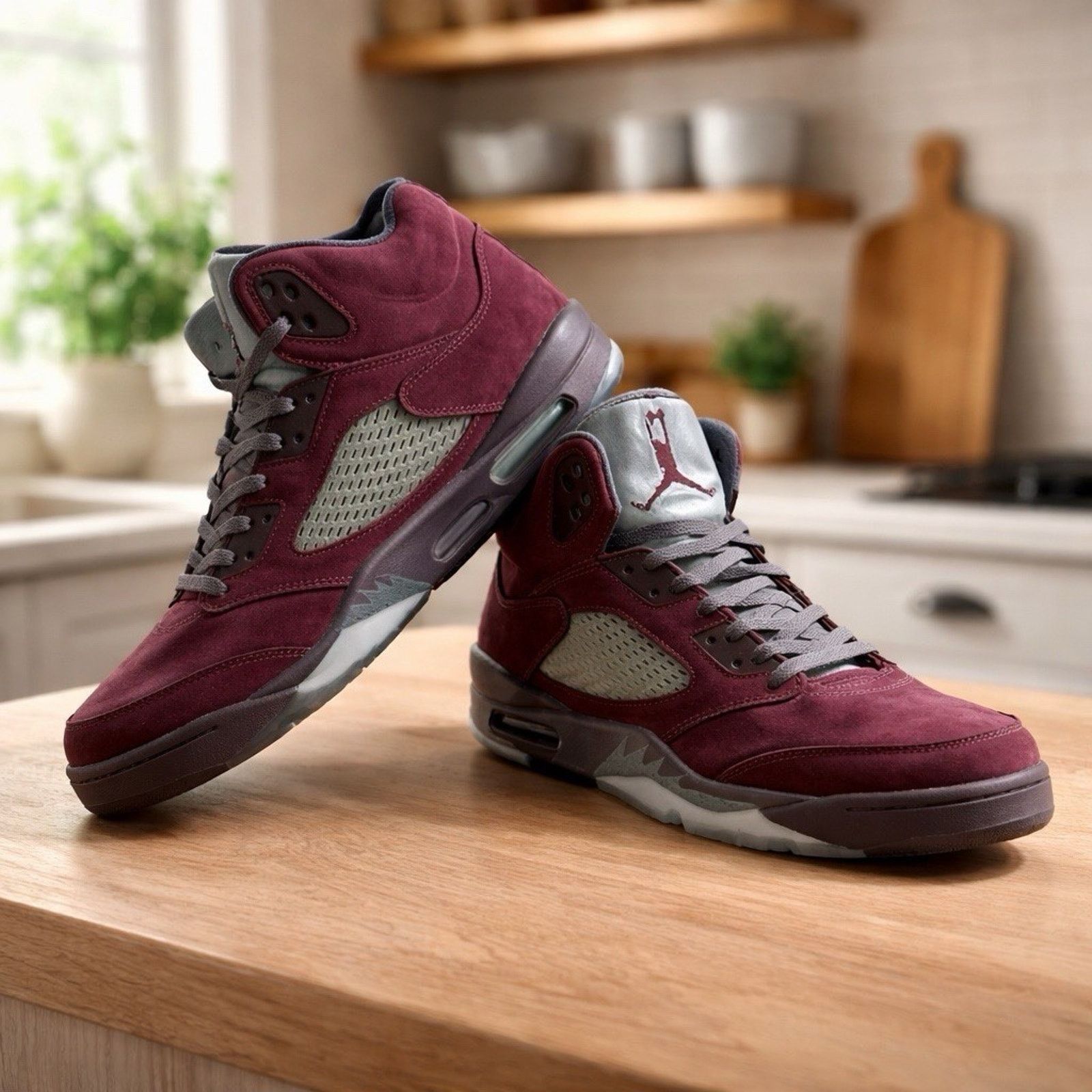 Size 14 Air Jordan 5 BURGANDY OG BOX