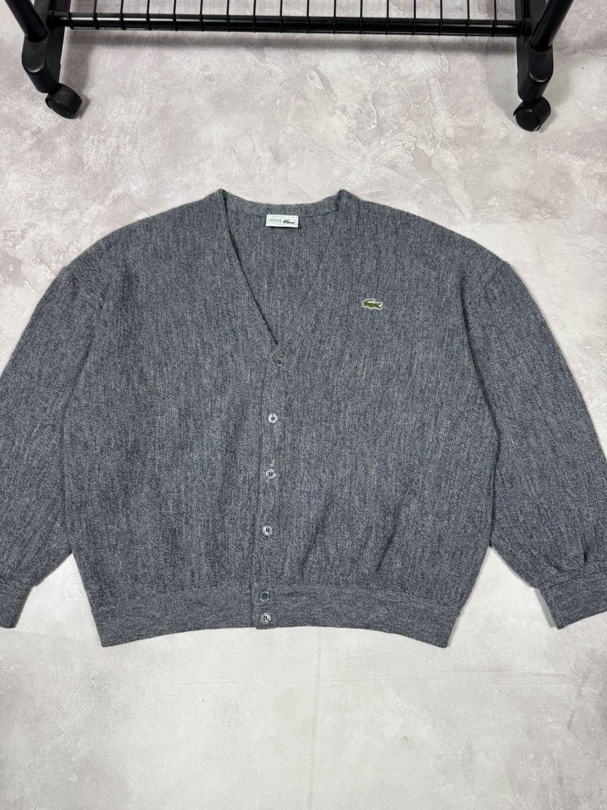 Lacoste Vintage Lacoste Wool Perfectly Made Cardigan Made in France Size US L / EU 52-54 / 3 - 2 Thumbnail