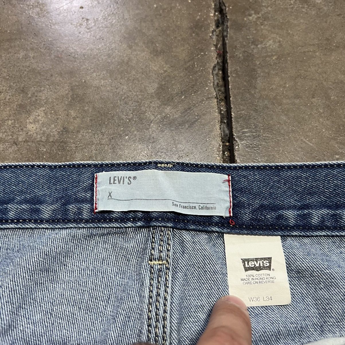 Levi's Vintage Levi Baggy Denim Carpenter Jeans Wide Leg Skater Y2K Size US 36 / EU 52 - 10 Thumbnail