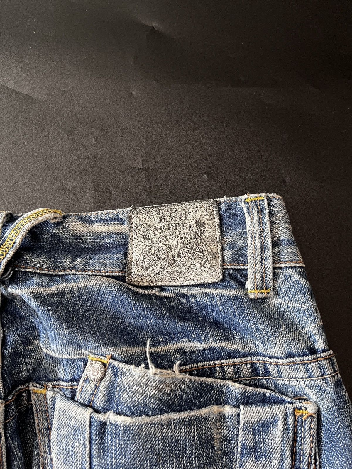 Christian Audigier Super Japanese Red Pepper Distressed jeans Size US 30 / EU 46 - 13 Thumbnail
