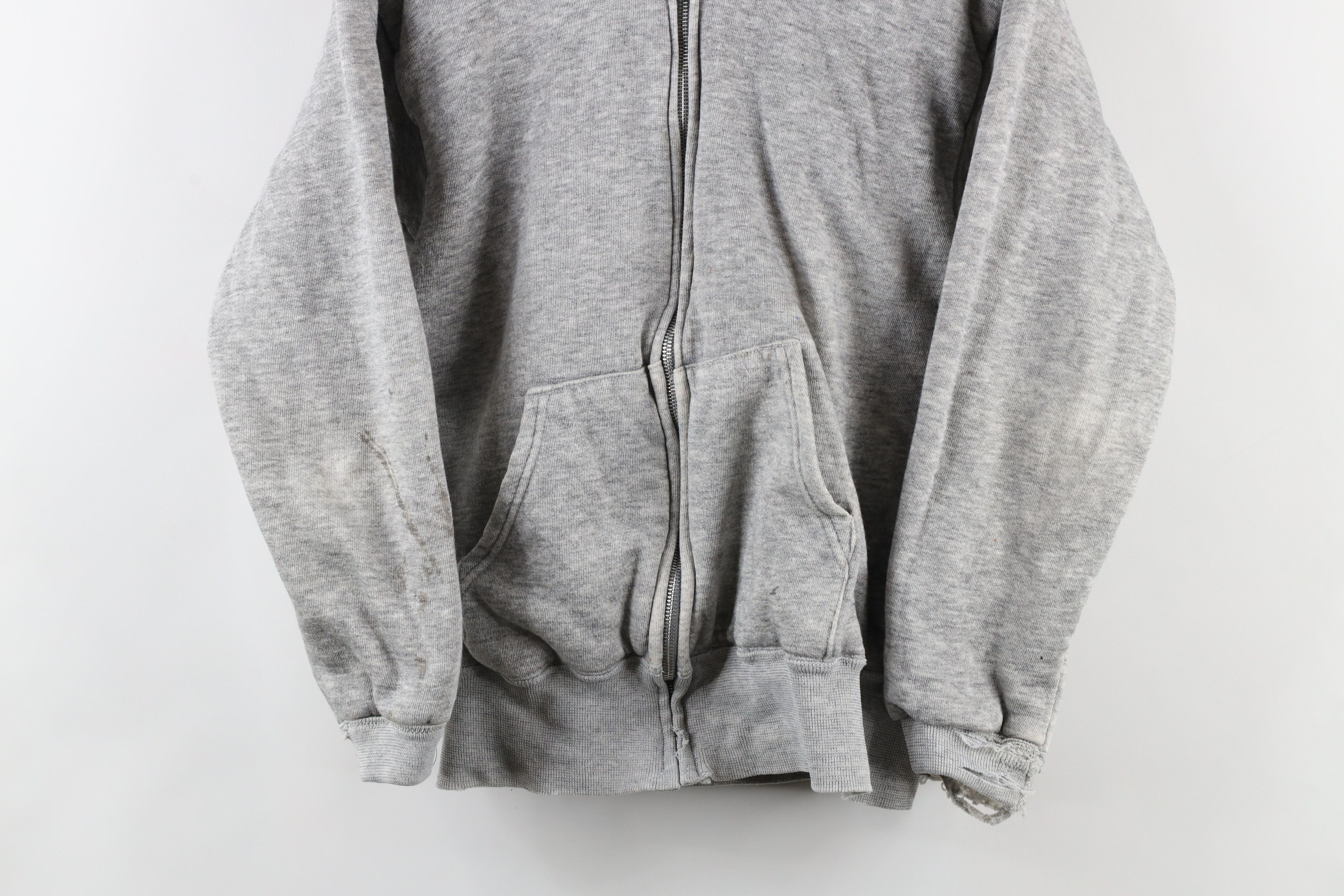 Vintage Vintage 70s Streetwear Waffle Knit Lined Triblend Hoodie USA Size US M / EU 48-50 / 2 - 3 Thumbnail