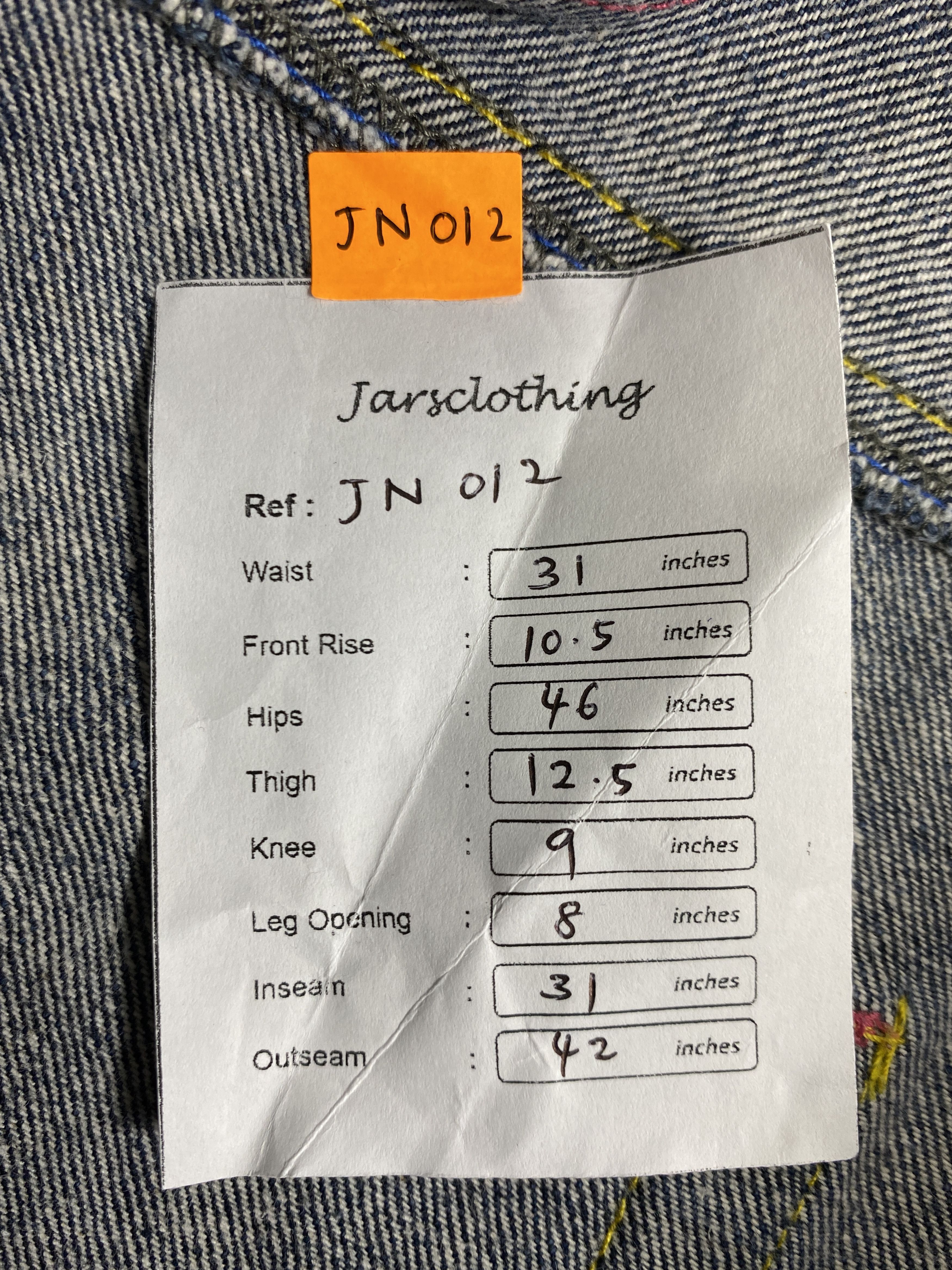 Japanese Brand Rimaster Japanese Brand Denim 31x31 -JN012 Size US 31 - 7 Thumbnail