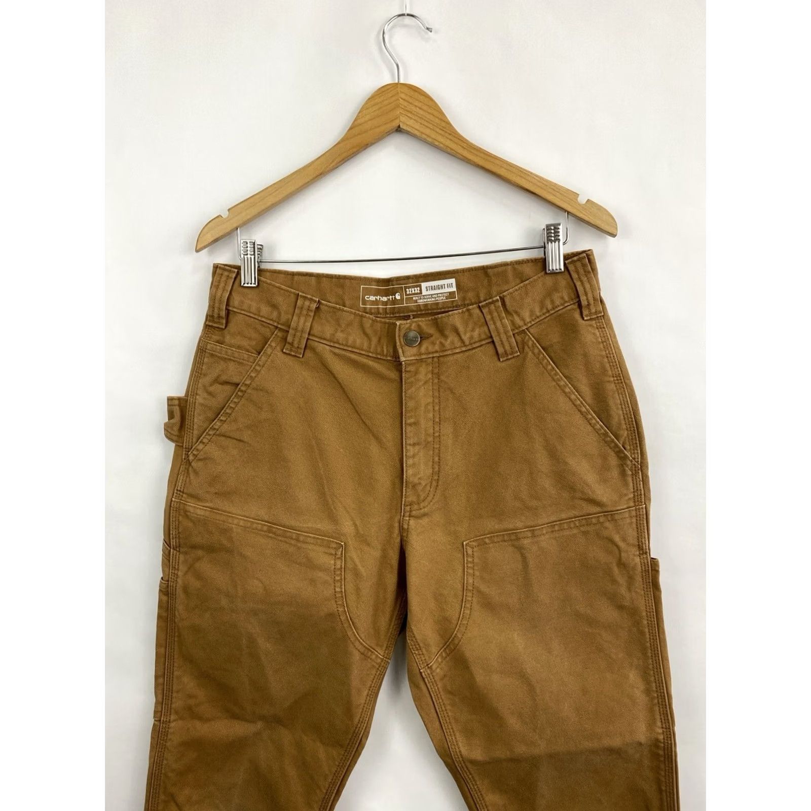 Carhartt VINTAGE Carhartt Double Knees brown work pants Mens 32/32 Brown 90s Cargo Size US 32 / EU 48 - 6 Thumbnail