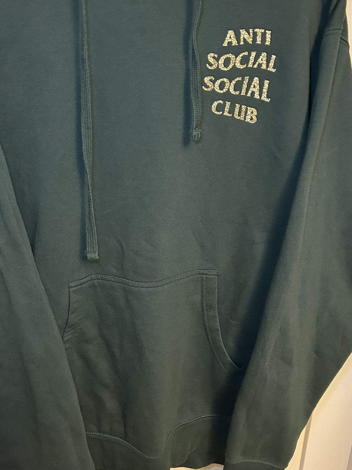 Anti Social Social Club Anti Social Social Club gold sparkle print pullover hoodie Size US L / EU 52-54 / 3 - 6 Thumbnail