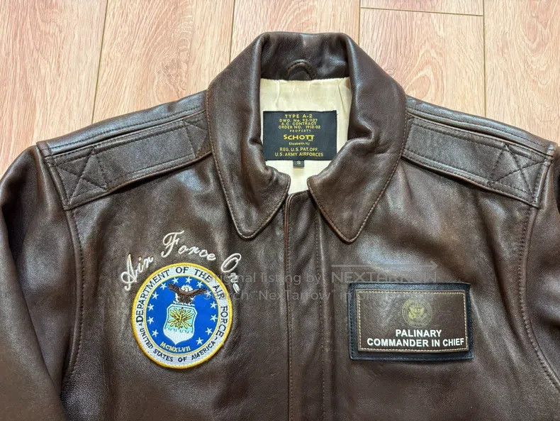 Schott Schott A2 leather jacket, A2 bomber jacket Size US S / EU 44-46 / 1 - 6 Thumbnail