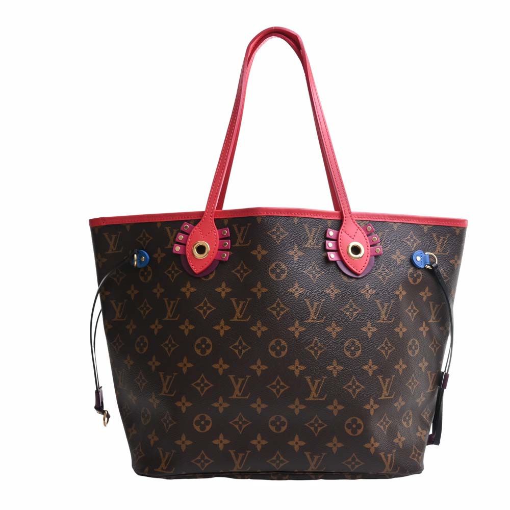 Louis Vuitton Neverfull Mm Monogram Totem Tote Bag Brown, Women's Product Image