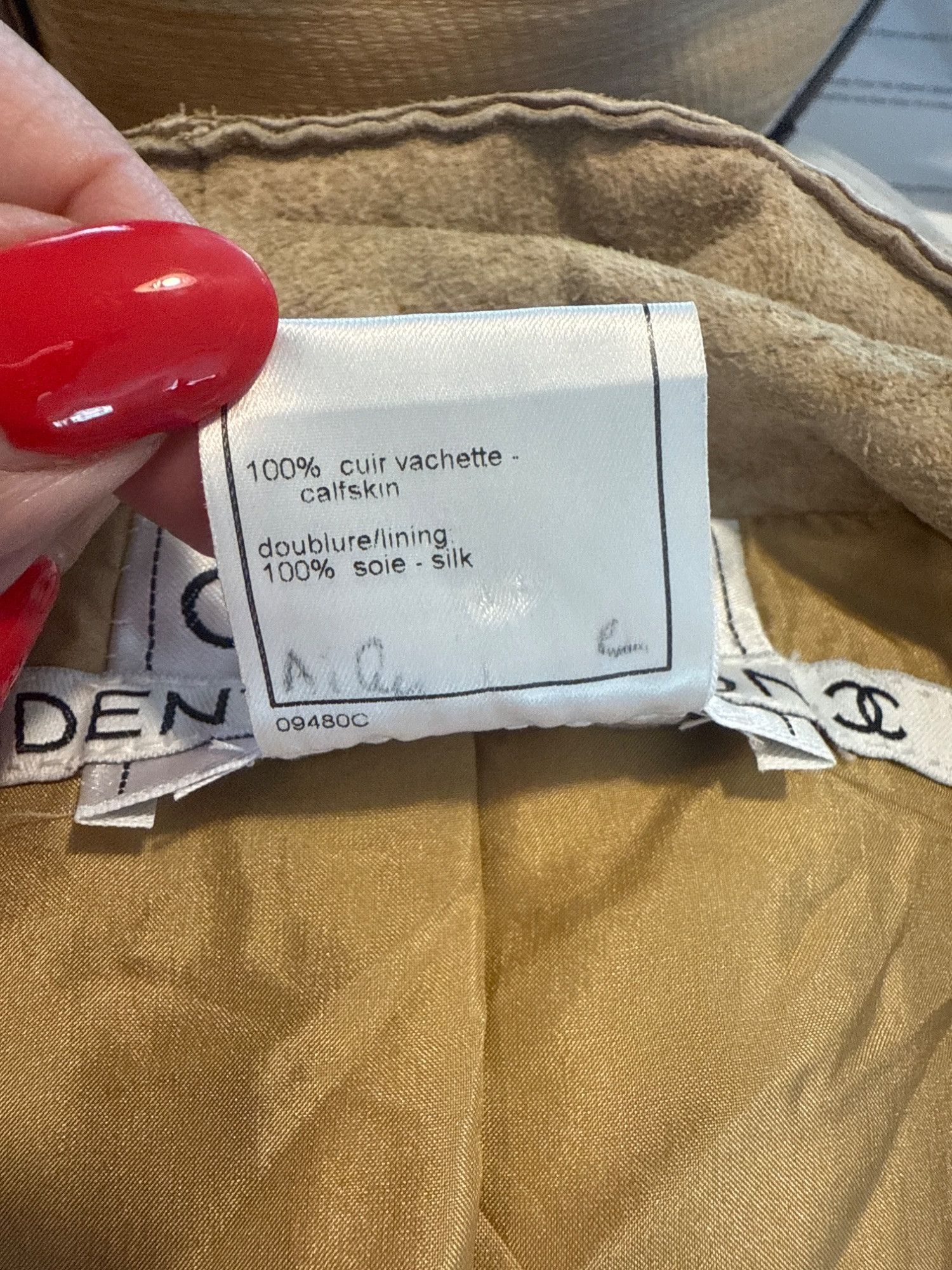 Chanel Chanel Womens Tan Double-Breasted Suede Blazer Size 36 100% Size XS / US 0-2 / IT 36-38 - 5 Thumbnail