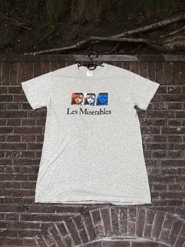 Band Tees Les Miserables T-Shirt Heather Gray Broadway Faces Graphic Size US S / EU 44-46 / 1 - 1 Thumbnail