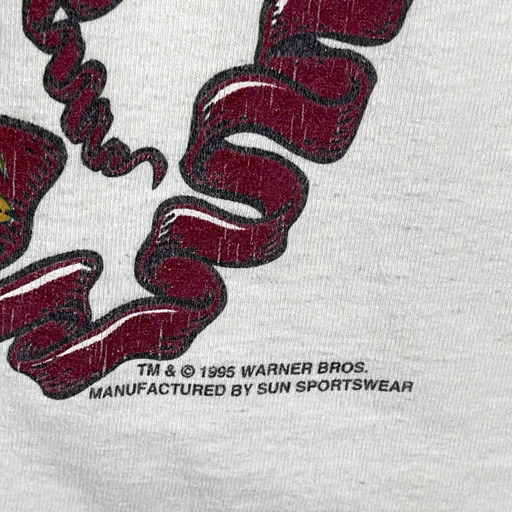 Sunray Sportswear VINTAGE Sun Sportswear Looney Tunes Shirt Mens L Muscle Beach Bugs Taz 1995 Size US L / EU 52-54 / 3 - 4 Thumbnail
